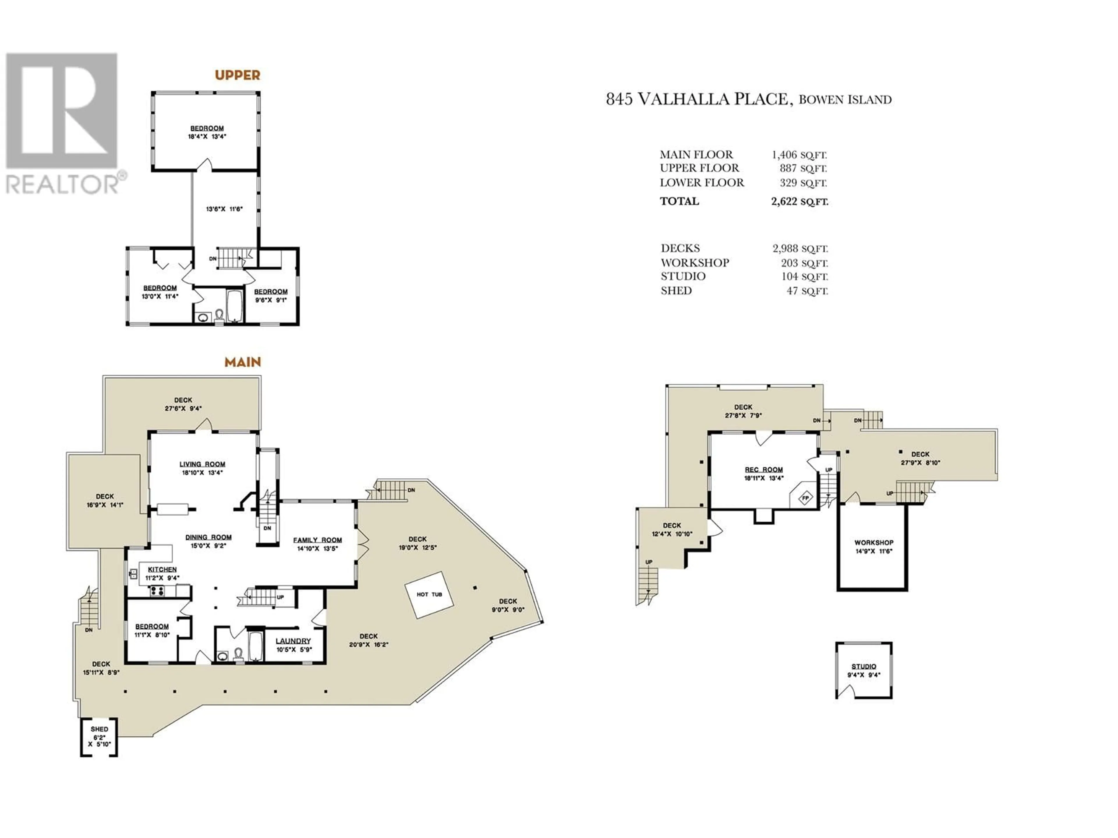 Floor plan for 845 VALHALLA PLACE, Bowen Island British Columbia V0N1G1