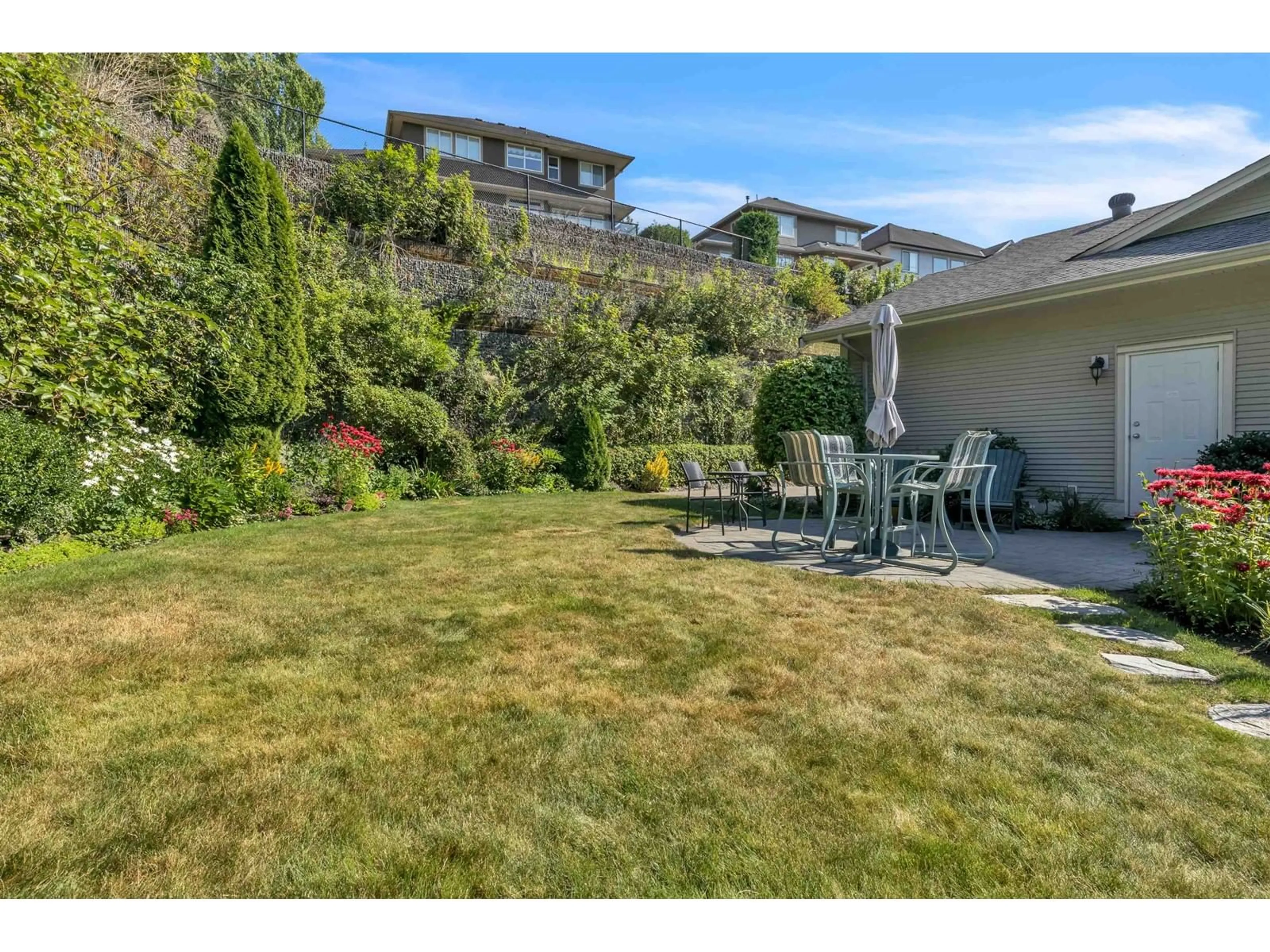 A pic from exterior of the house or condo, the fenced backyard for 6 3532 MCKINLEY DRIVE, Abbotsford British Columbia V2S8M6