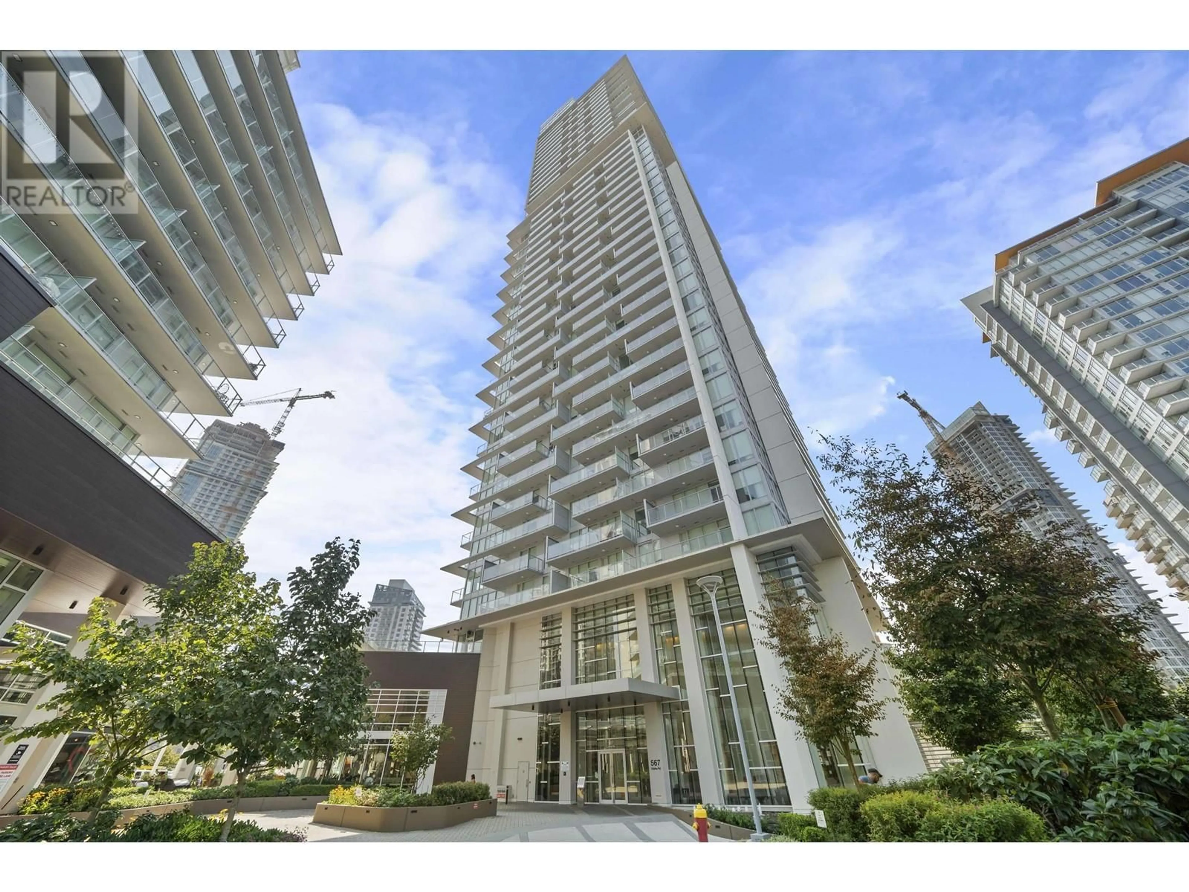 A pic from exterior of the house or condo, the street view for 901 567 CLARKE ROAD, Coquitlam British Columbia V3J0K7