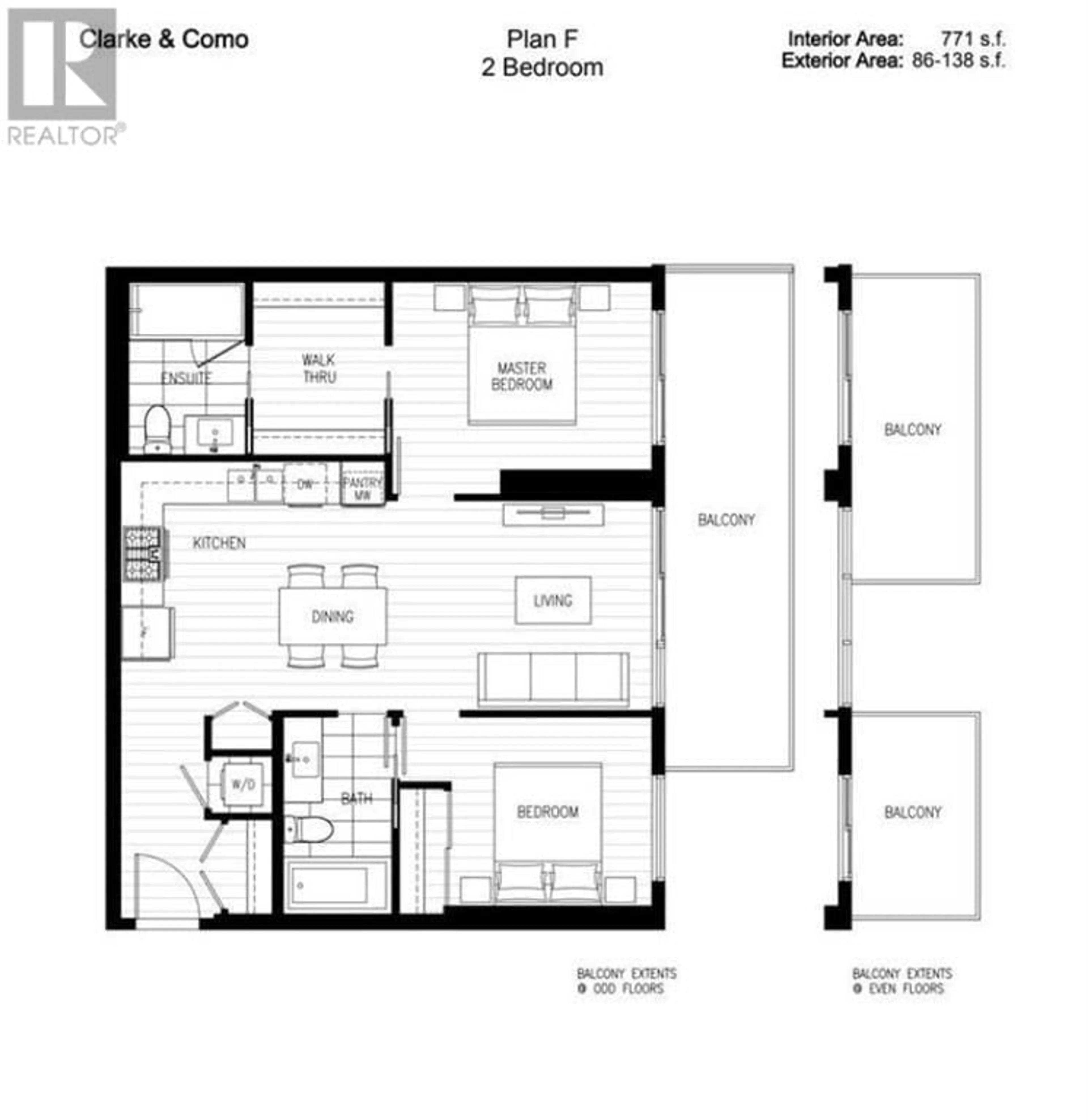 Floor plan for 901 567 CLARKE ROAD, Coquitlam British Columbia V3J0K7