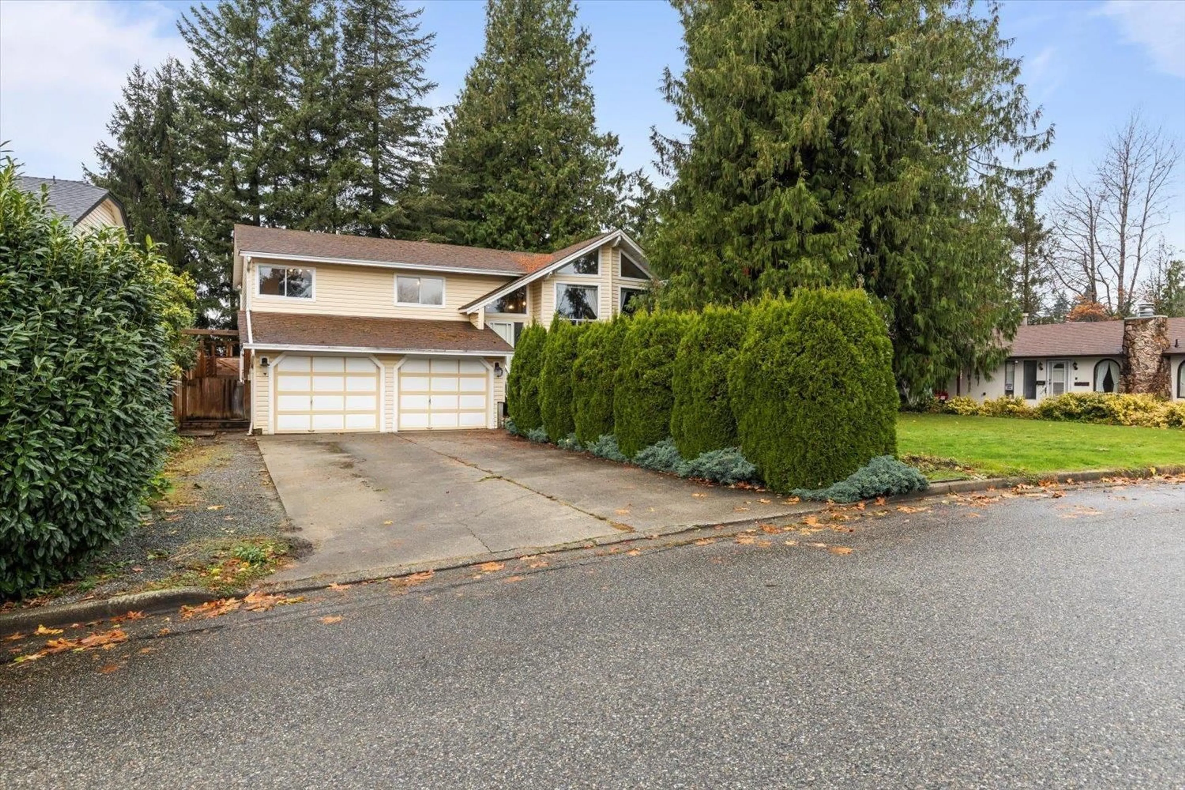 Frontside or backside of a home, the fenced backyard for 8013 DUNSMUIR STREET, Mission British Columbia V2V4S2