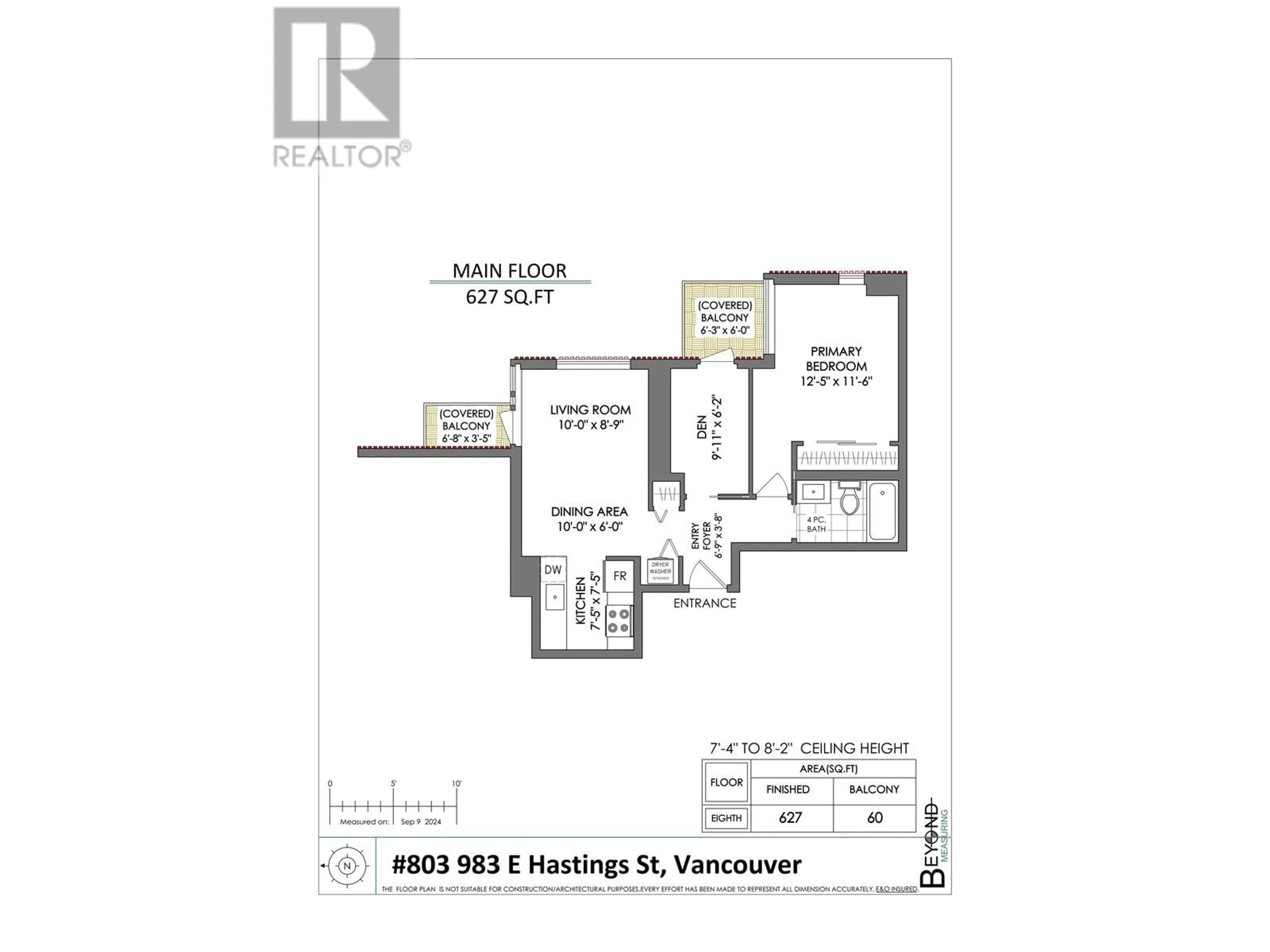 Floor plan for 803 983 E HASTINGS STREET, Vancouver British Columbia V6A0G9