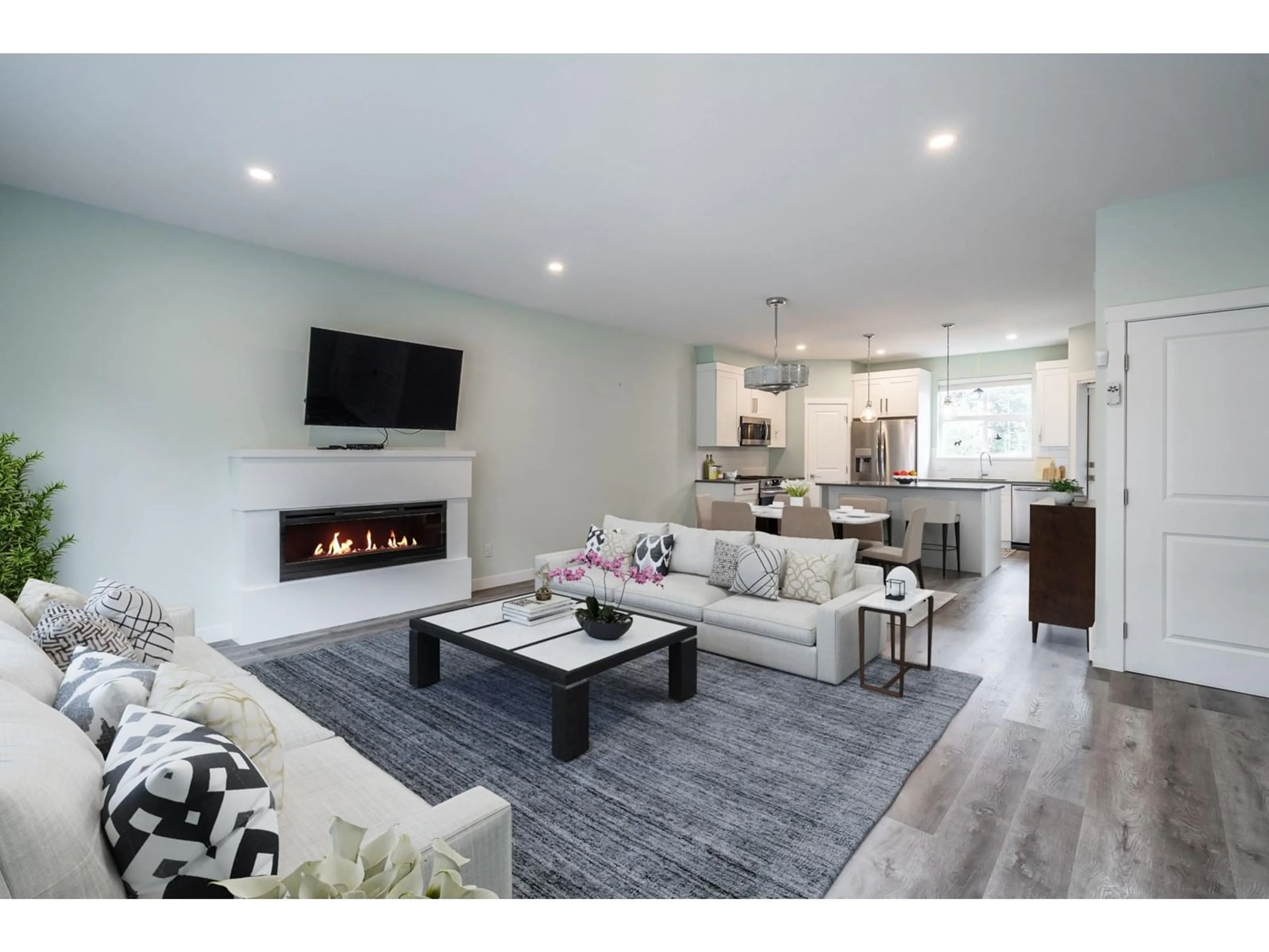 Living room, wood floors for 39 7740 GRAND STREET, Mission British Columbia V2V0H4