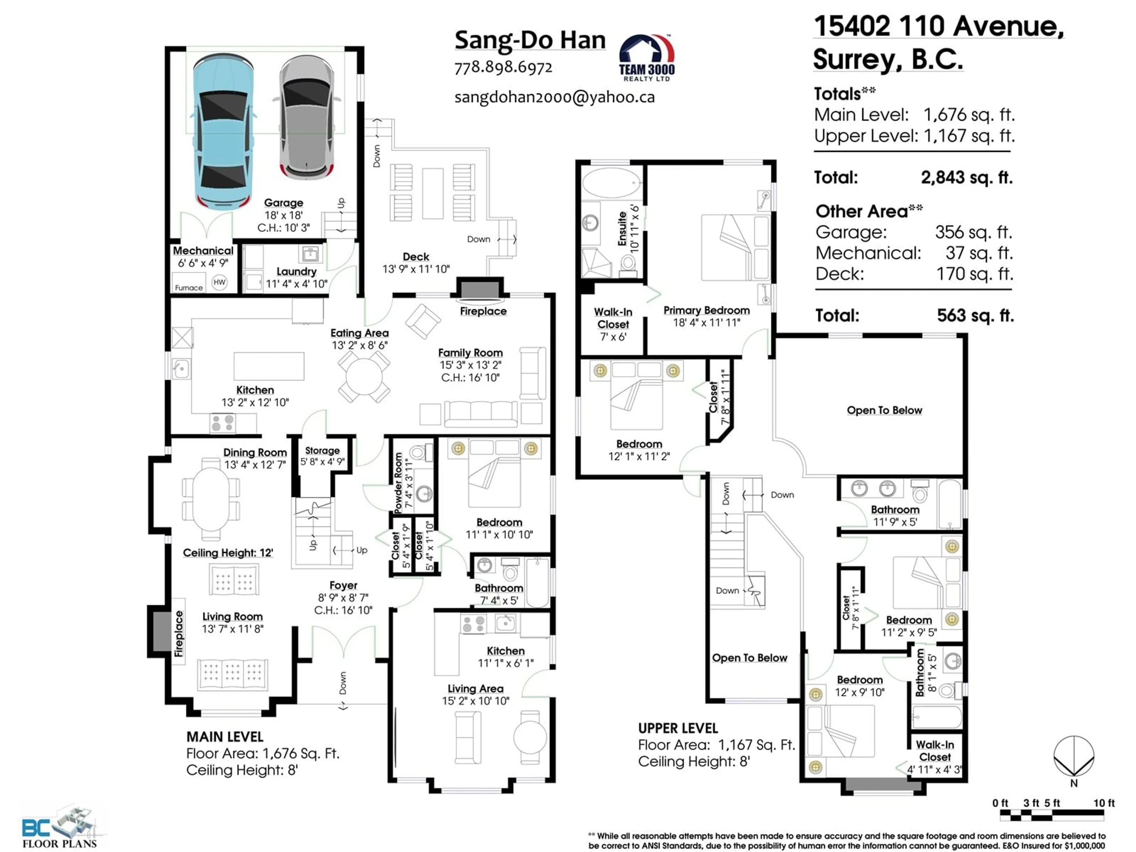 Floor plan for 15402 110 AVENUE, Surrey British Columbia V3R0X1