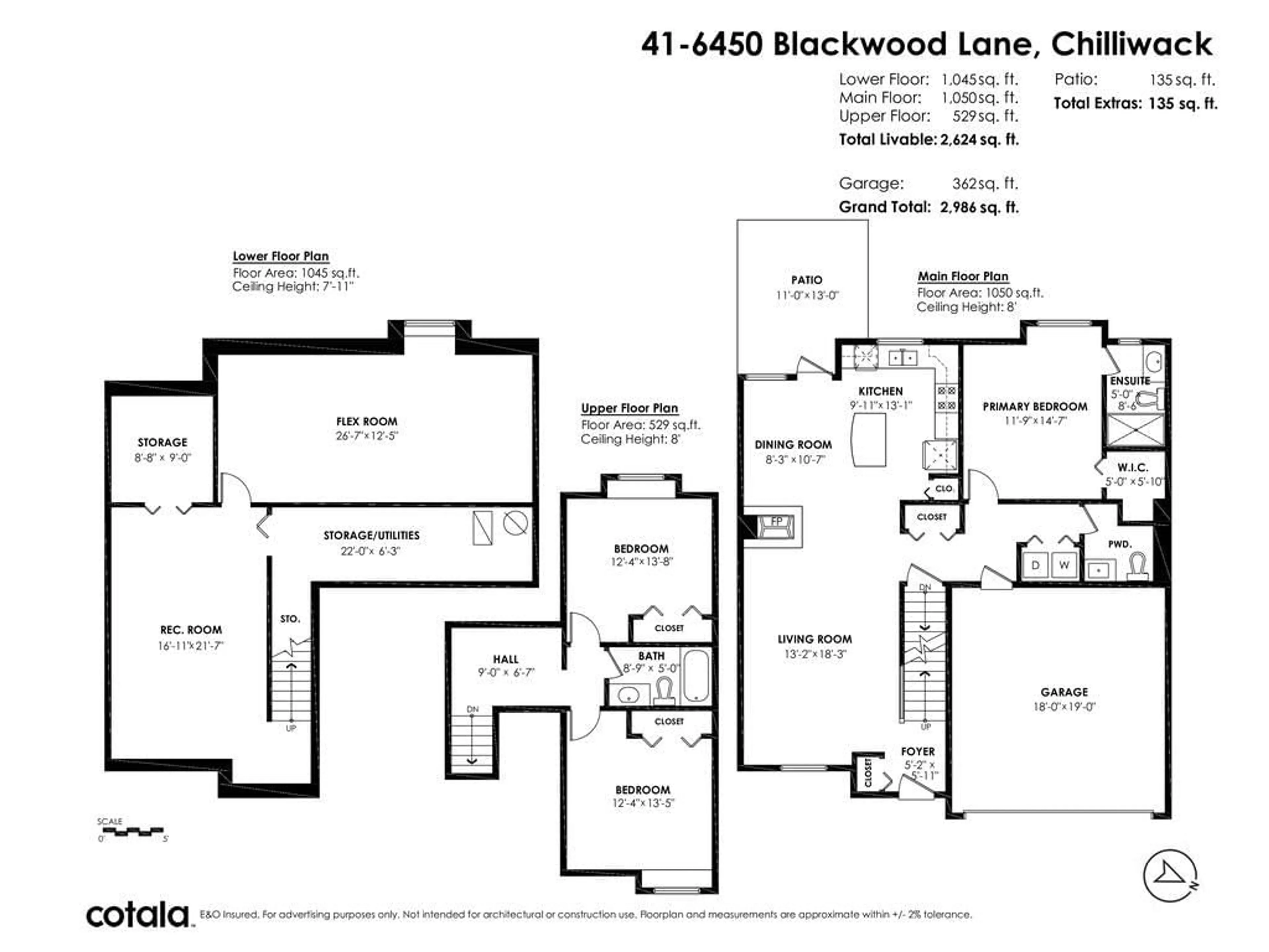 Floor plan for 41 6450 BLACKWOOD LANE, Chilliwack British Columbia V2R5Z3