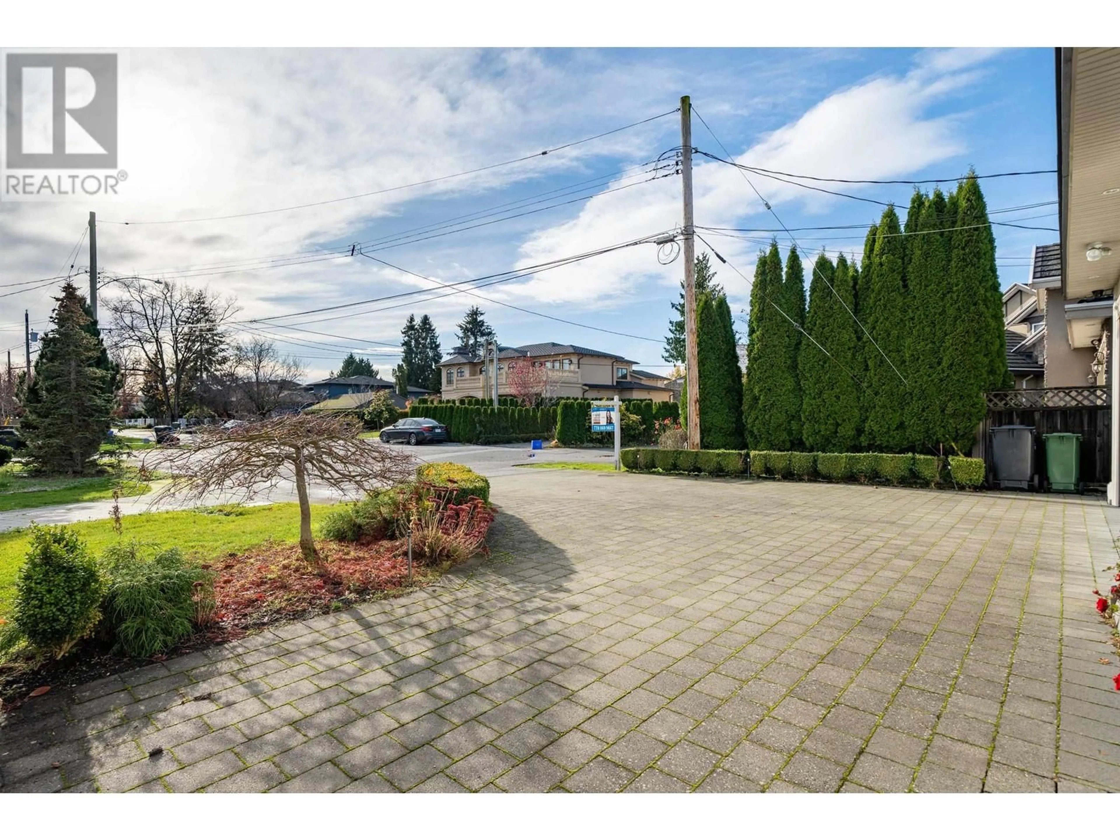 Frontside or backside of a home, the fenced backyard for 8020 ALANMORE PLACE, Richmond British Columbia V7C2B7