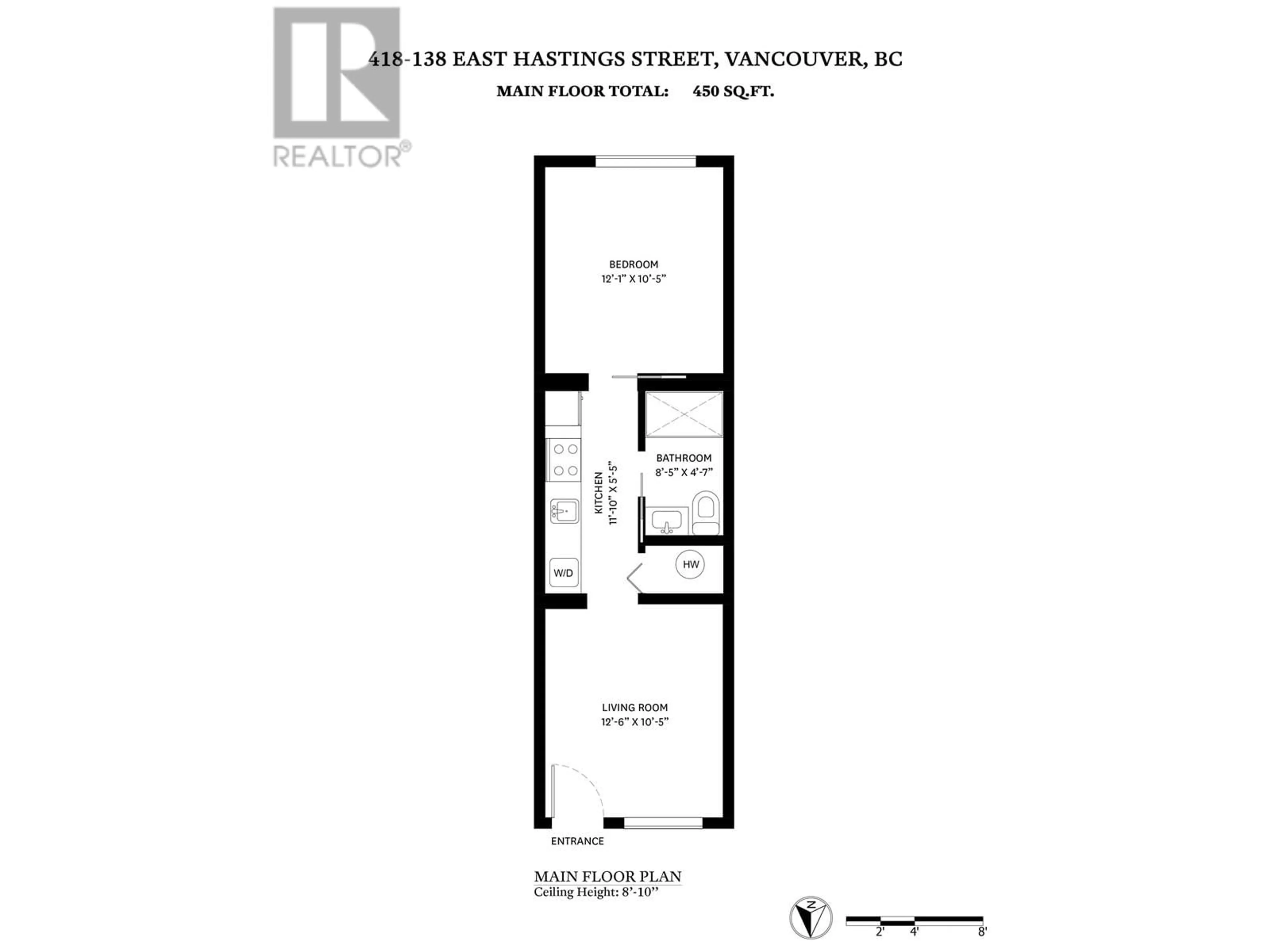 Floor plan for 418 138 E HASTINGS STREET, Vancouver British Columbia V6A0E6