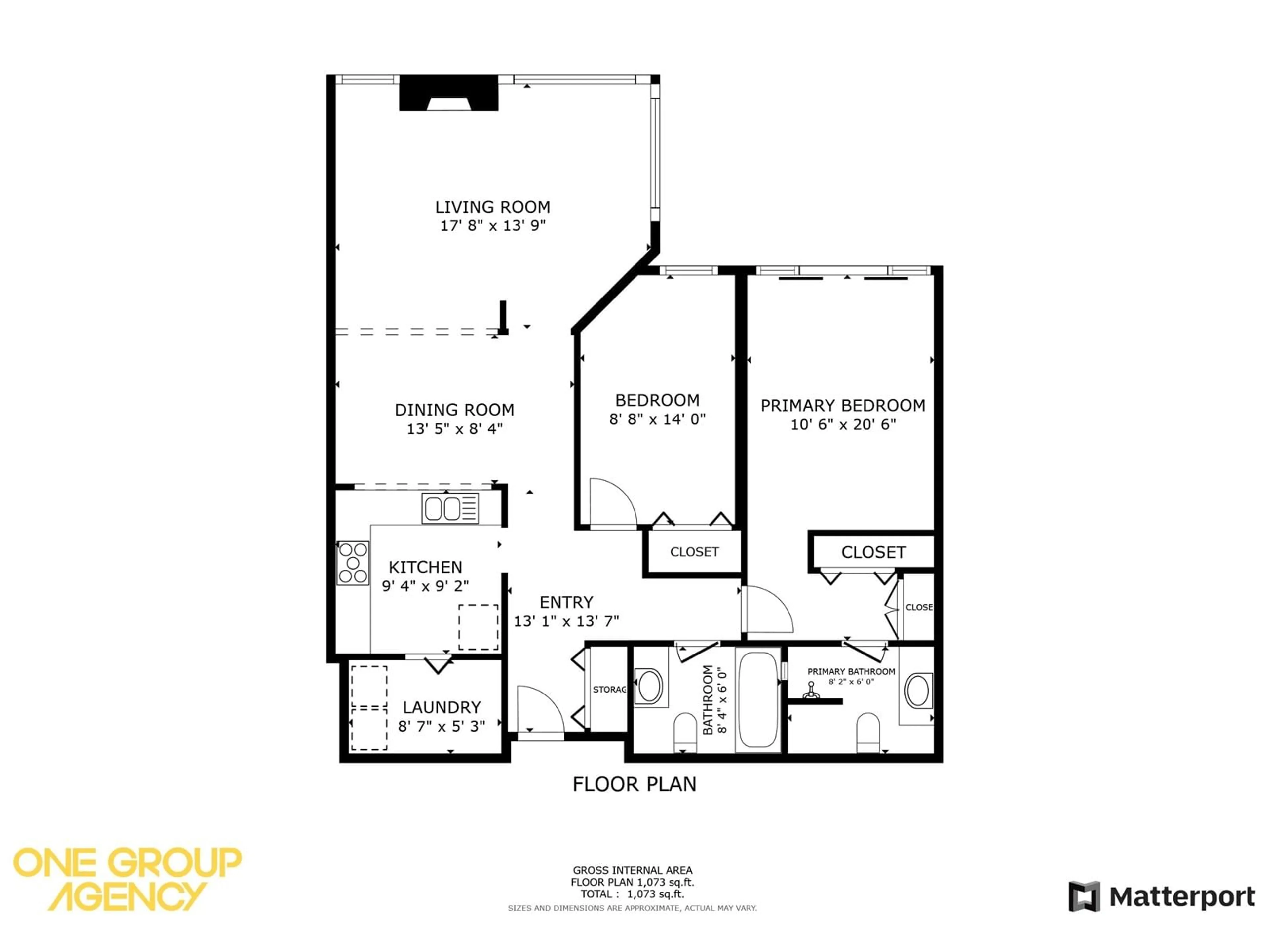 Floor plan for 107 15282 19 STREET, Surrey British Columbia V4A1X6