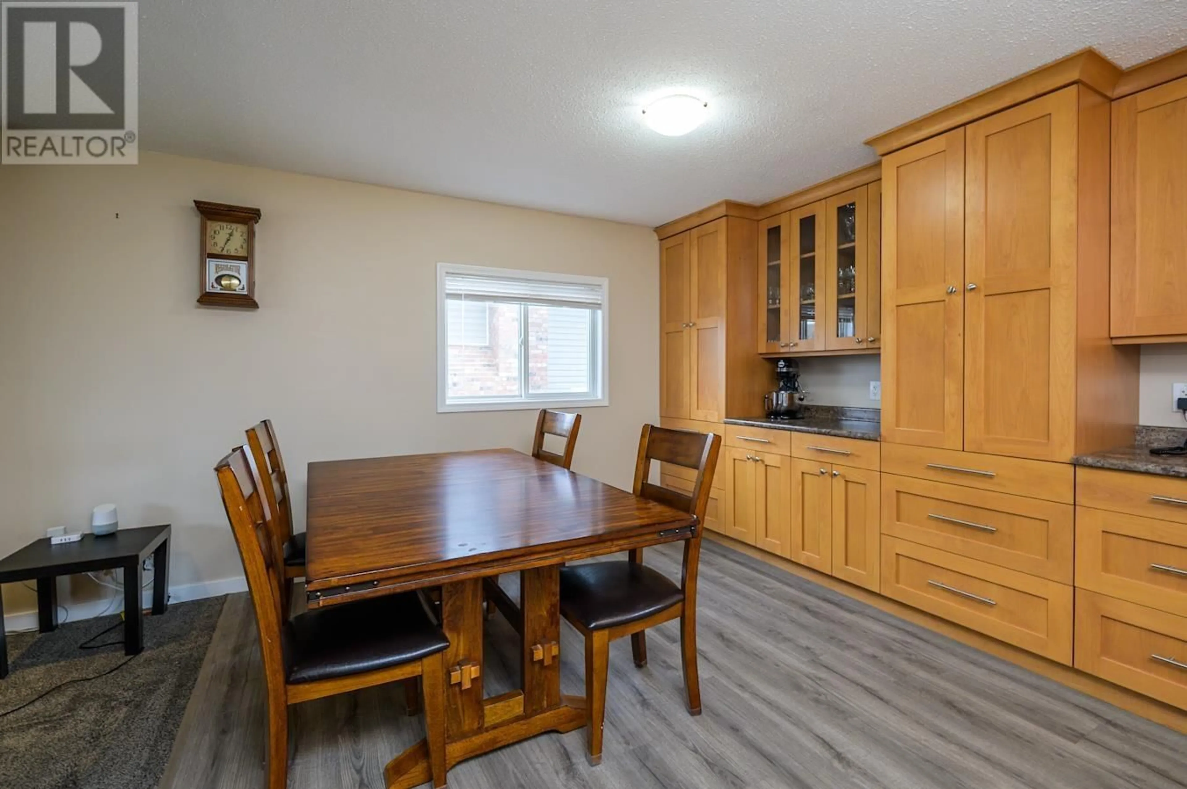 Dining room, wood floors, cottage for 1094 CLUCULZ AVENUE, Prince George British Columbia V2M4G2