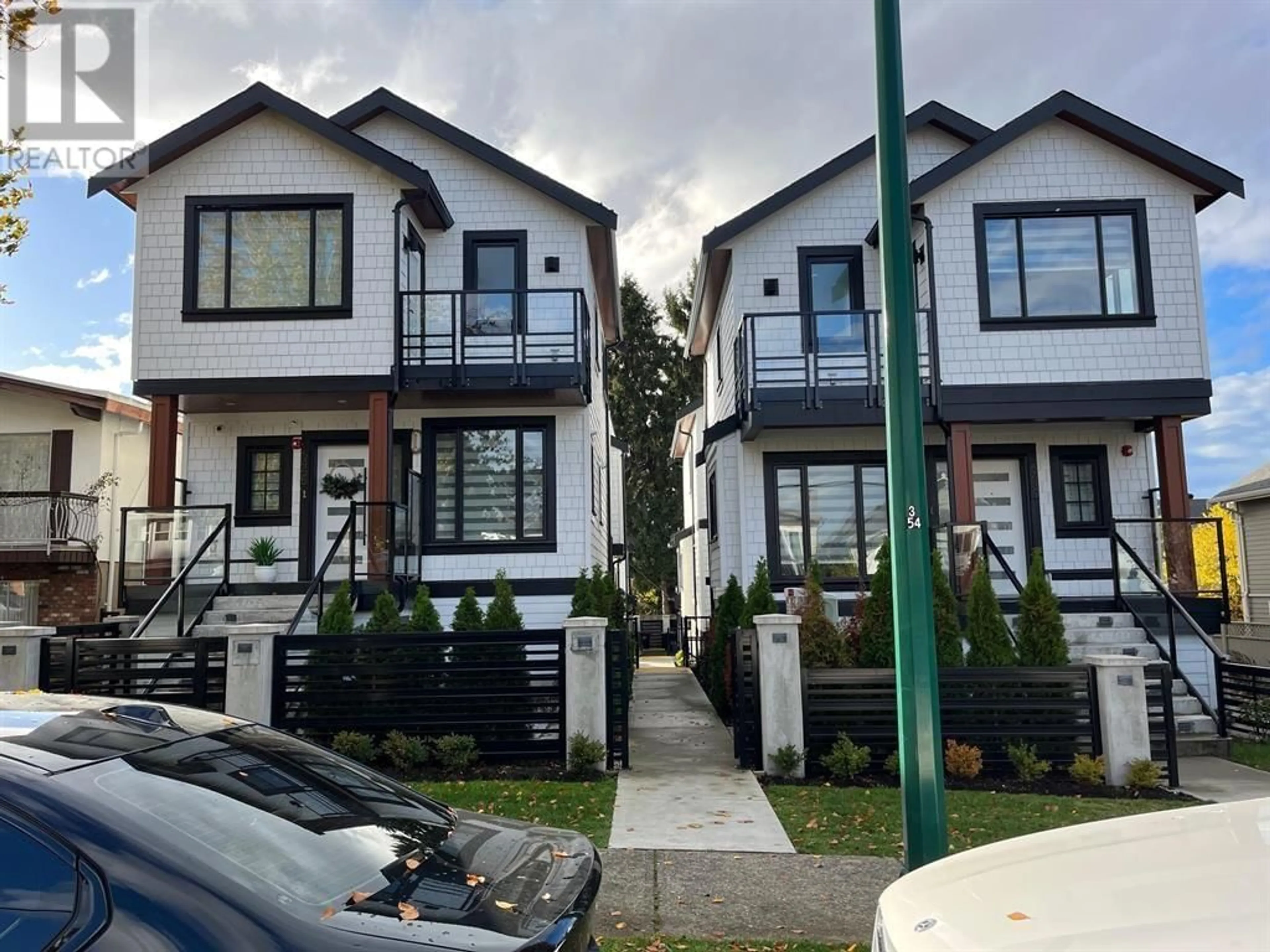 A pic from exterior of the house or condo, the street view for 1 5455 KILLARNEY STREET, Vancouver British Columbia V5R3W3