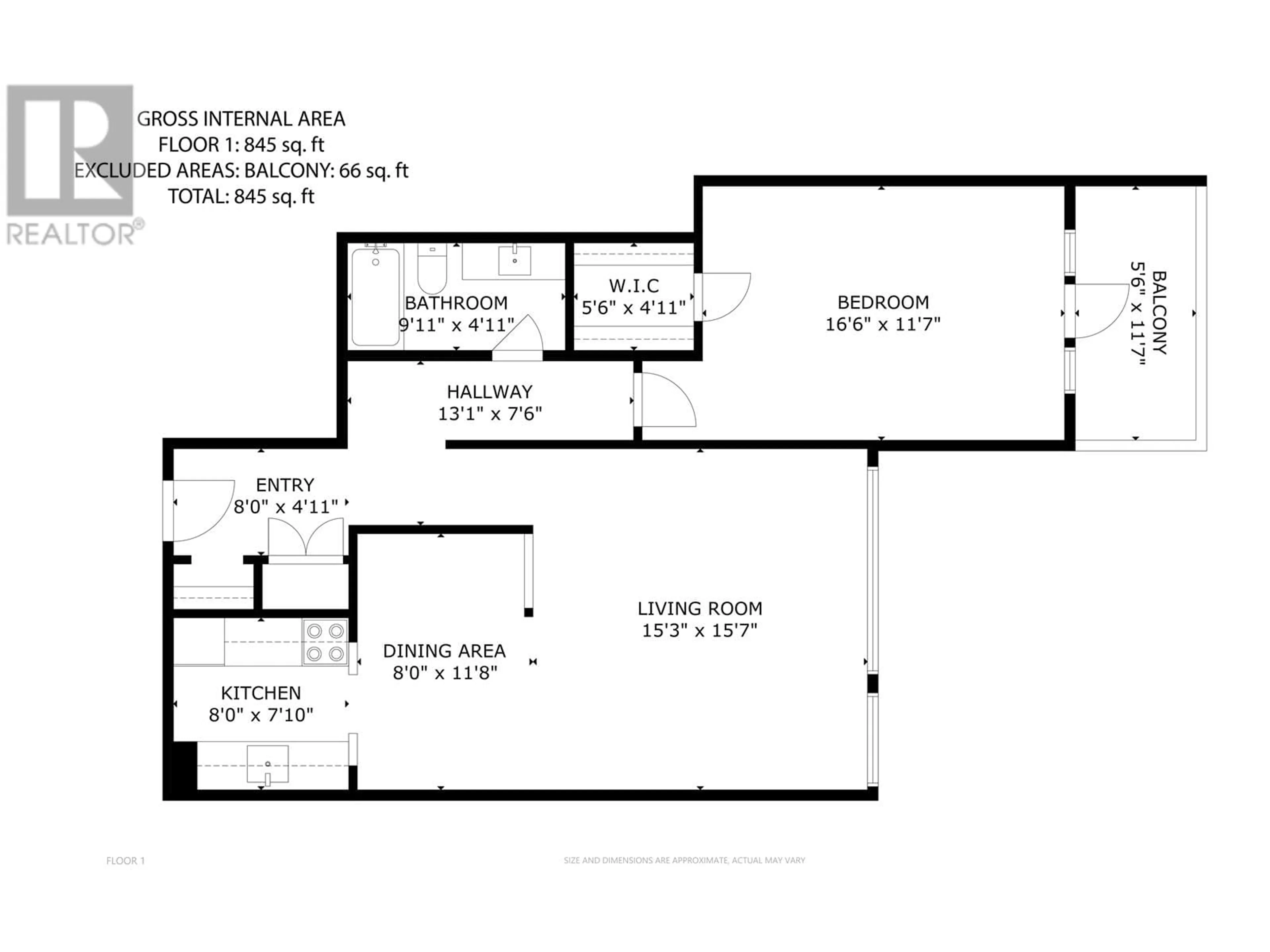 Floor plan for 203 2250 W 43RD AVENUE, Vancouver British Columbia V6M2E3