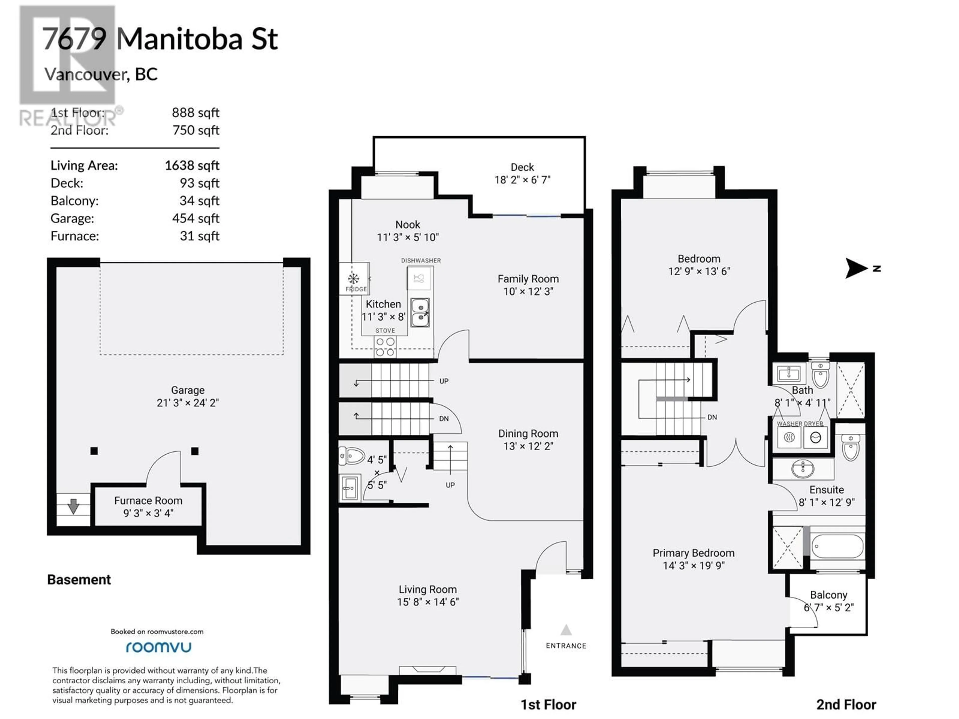 Floor plan for 7679 MANITOBA STREET, Vancouver British Columbia V5X4S9