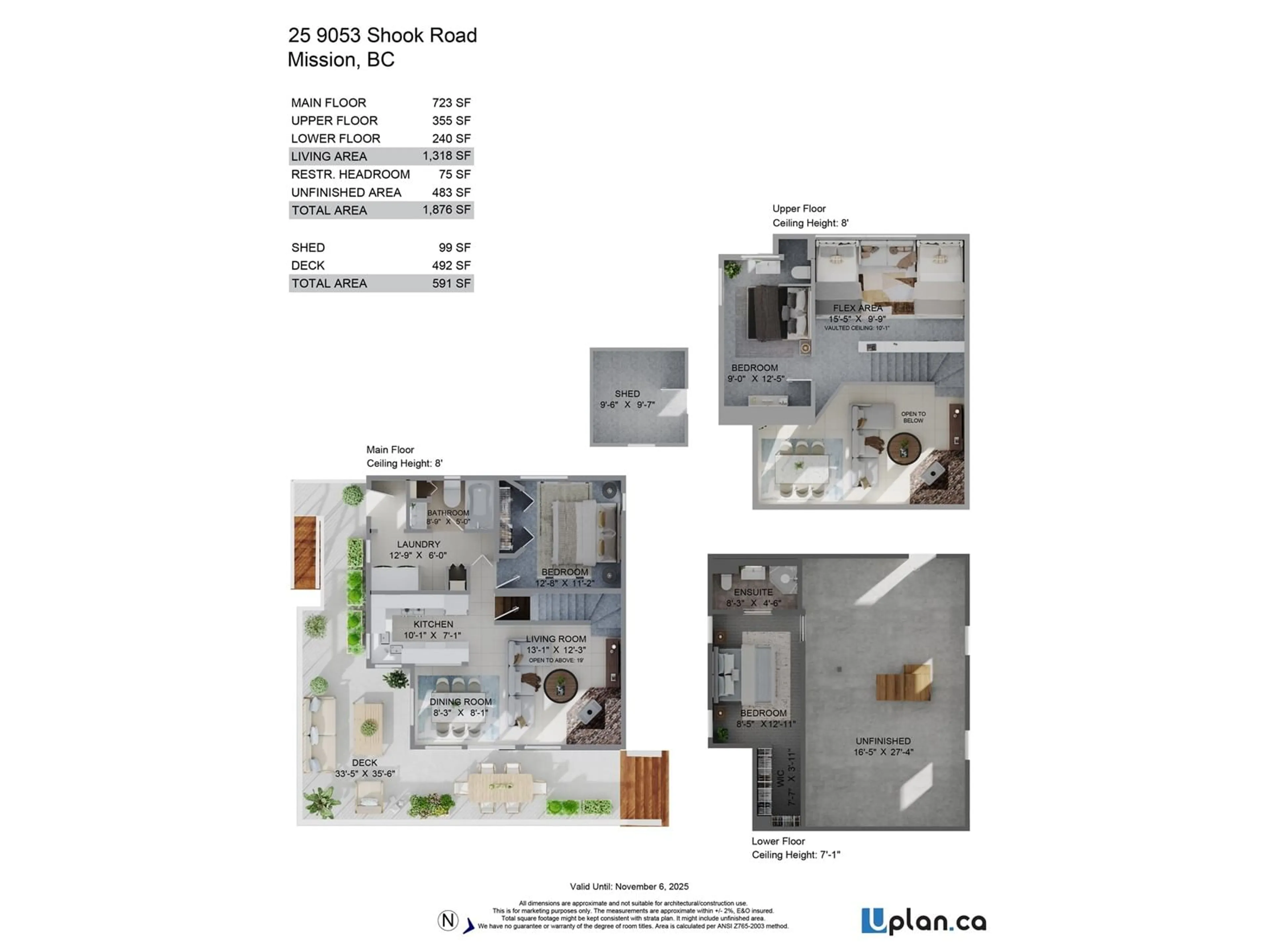 Floor plan for 25 9053 SHOOK ROAD, Mission British Columbia V2V7M7