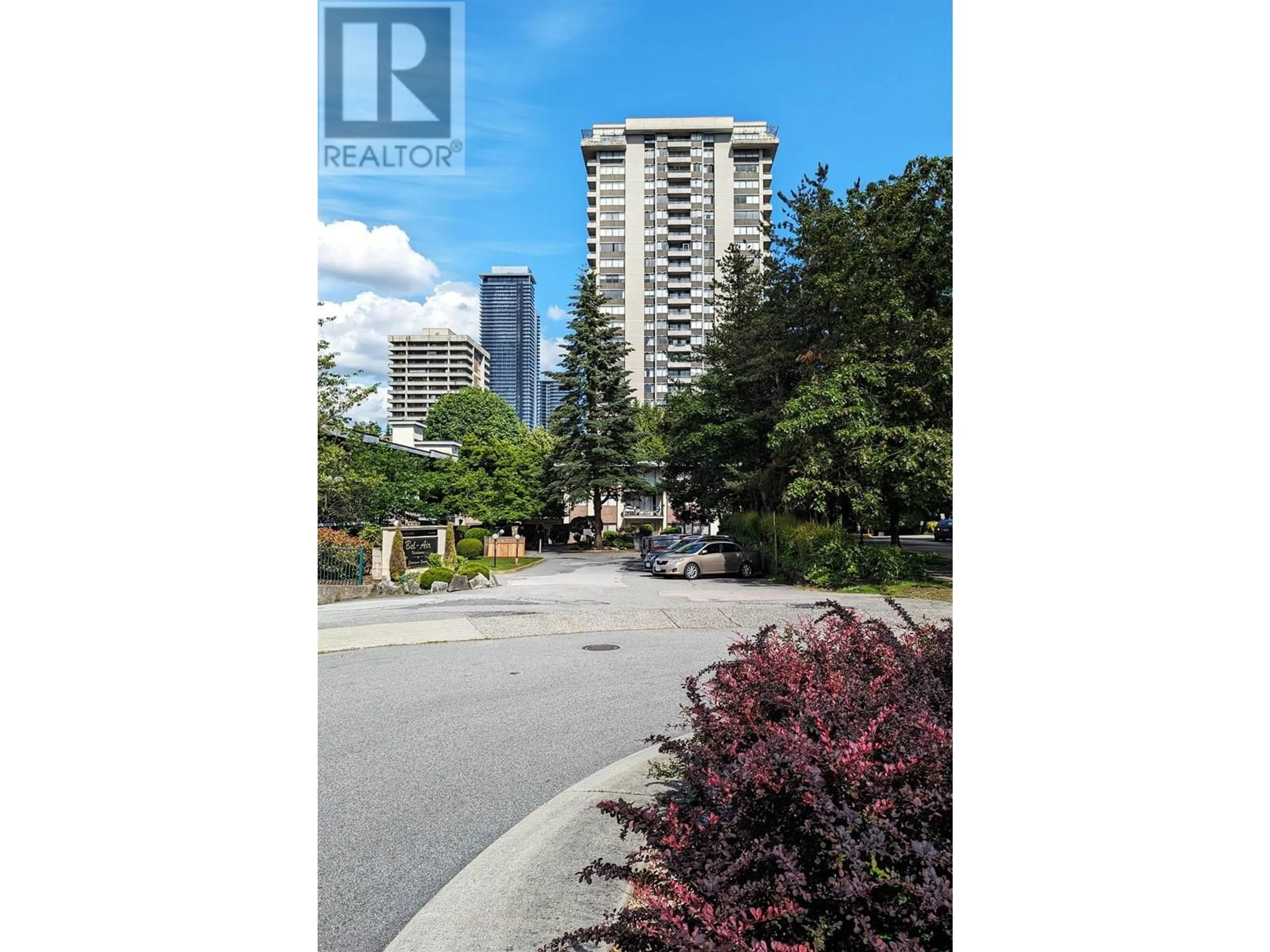 A pic from exterior of the house or condo, the street view for 506 3970 CARRIGAN COURT, Burnaby British Columbia V3N4S5