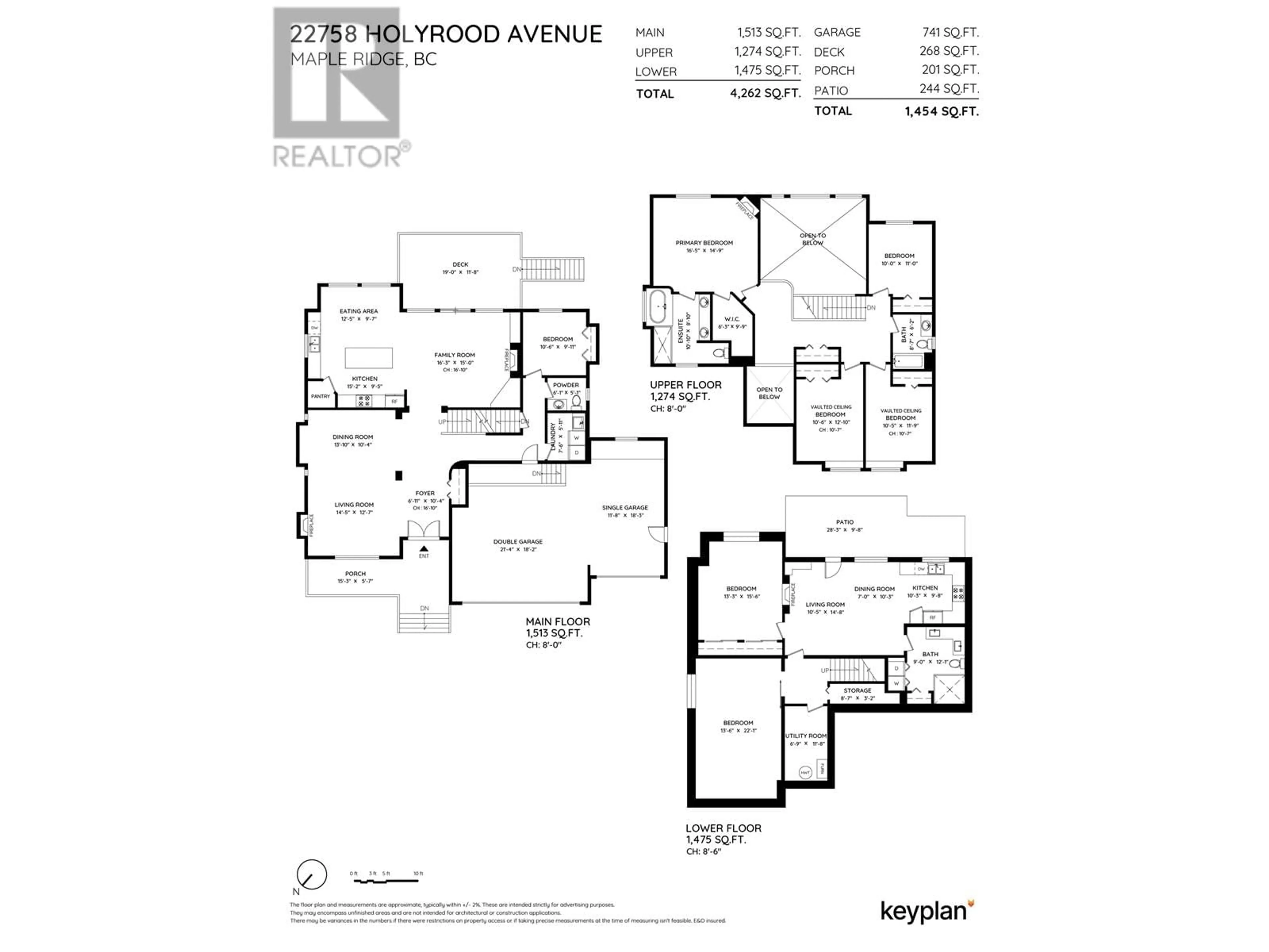 Floor plan for 22758 HOLYROOD AVENUE, Maple Ridge British Columbia V2X6E7