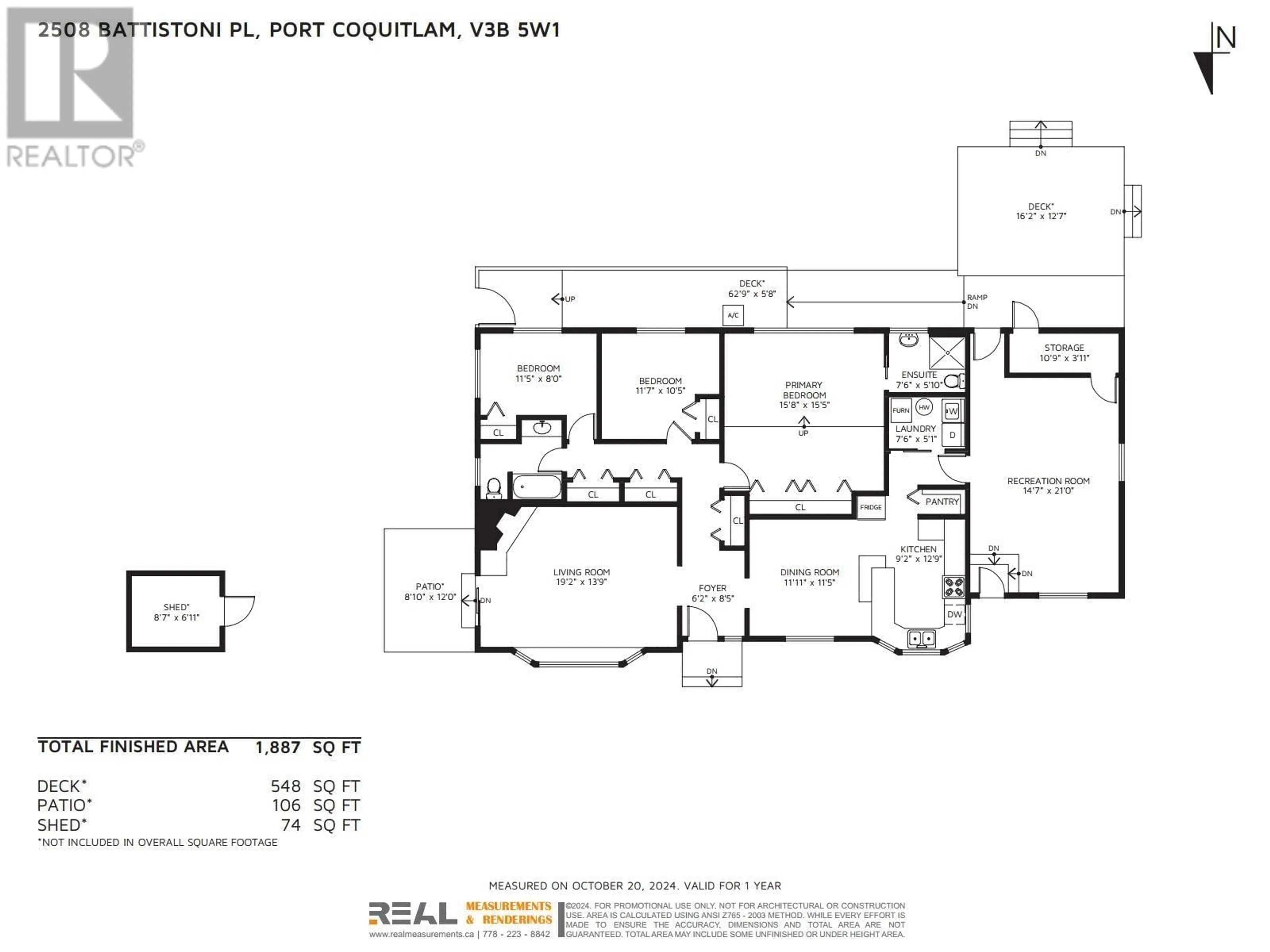 Floor plan for 2508 BATTISTONI PLACE, Port Coquitlam British Columbia V3B5W1