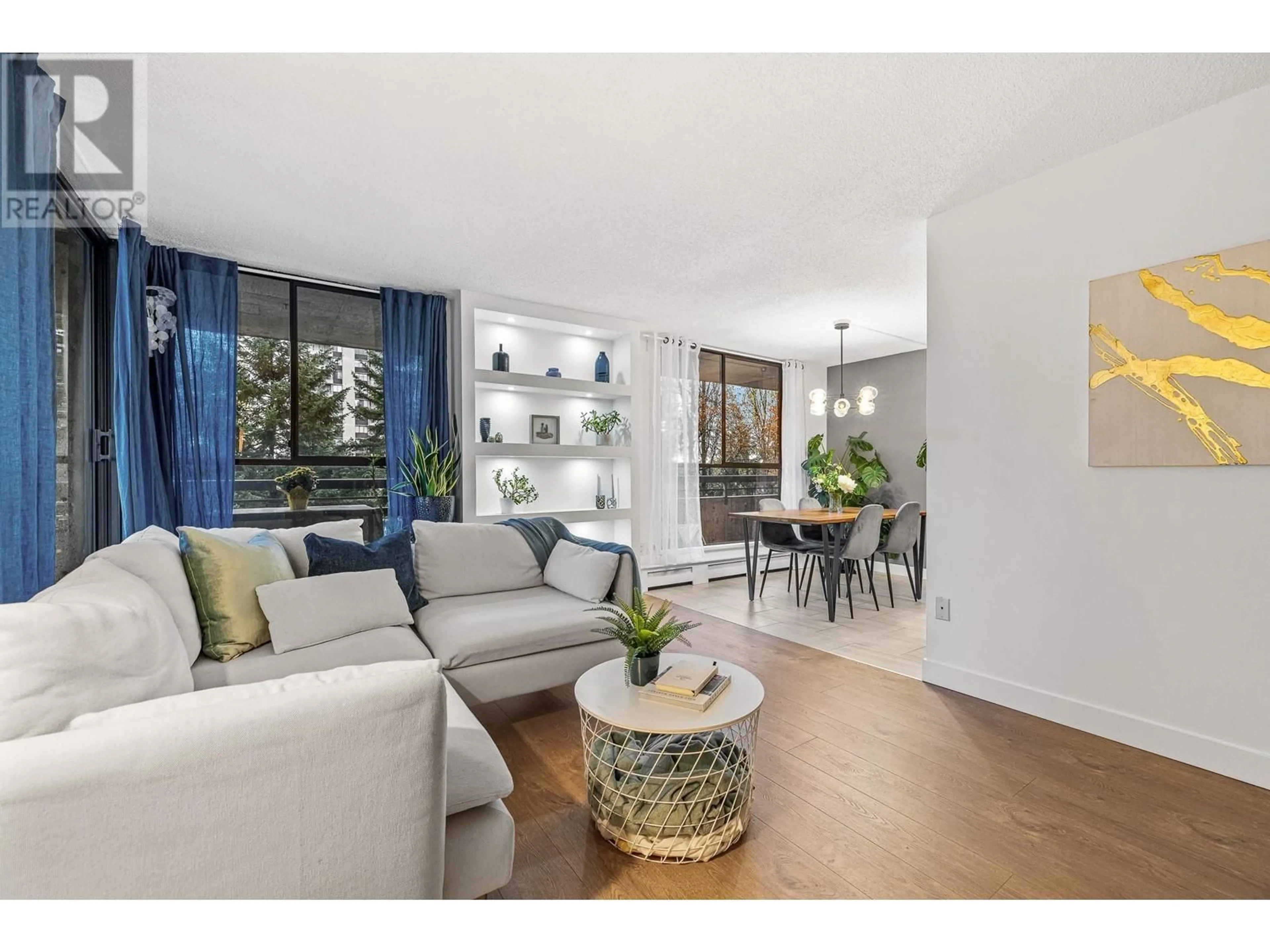 Living room, wood floors for 603 3737 BARTLETT COURT, Burnaby British Columbia V3J7E3