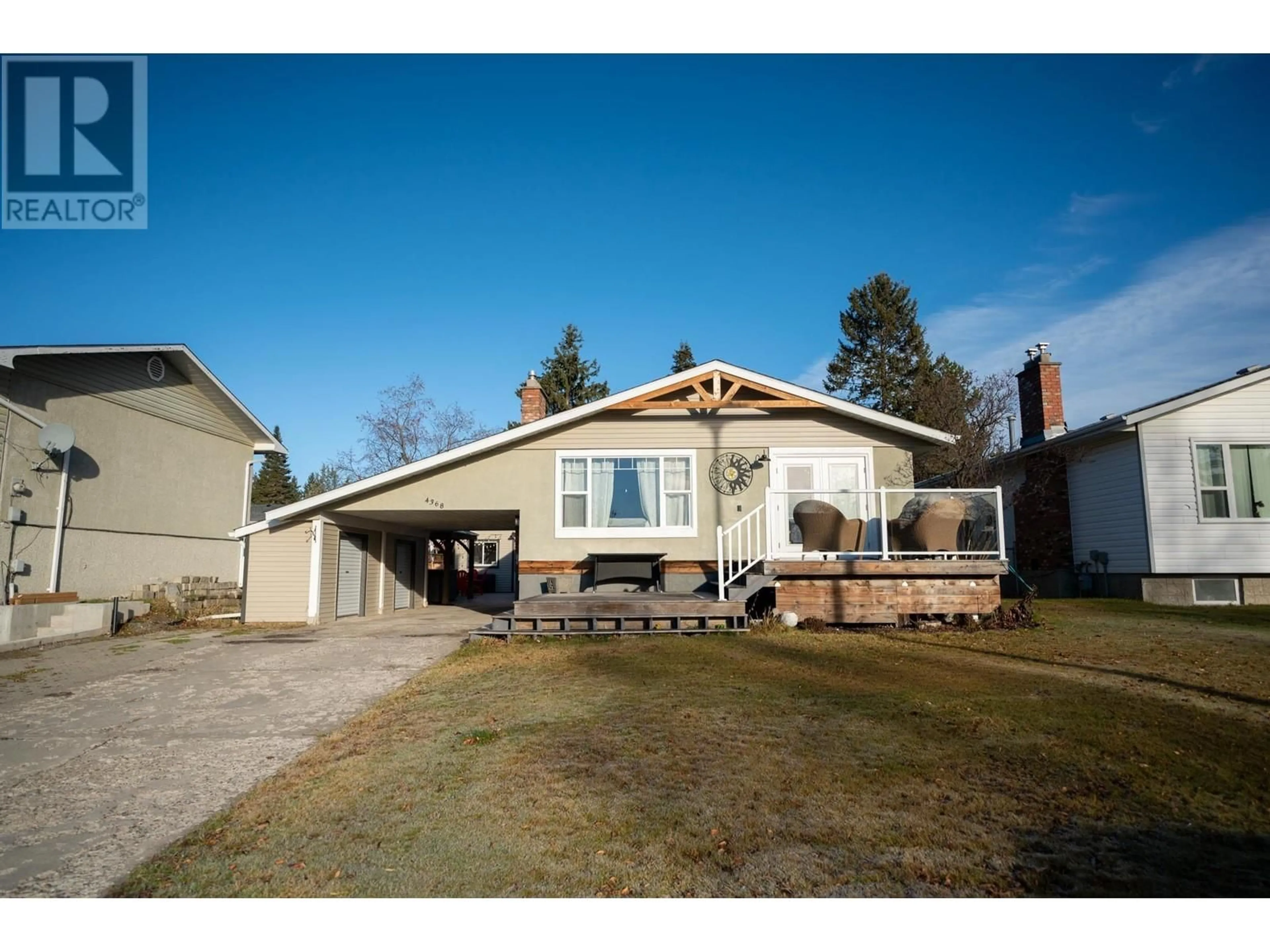 Frontside or backside of a home, cottage for 4368 FISK AVENUE, Prince George British Columbia V2M5W7