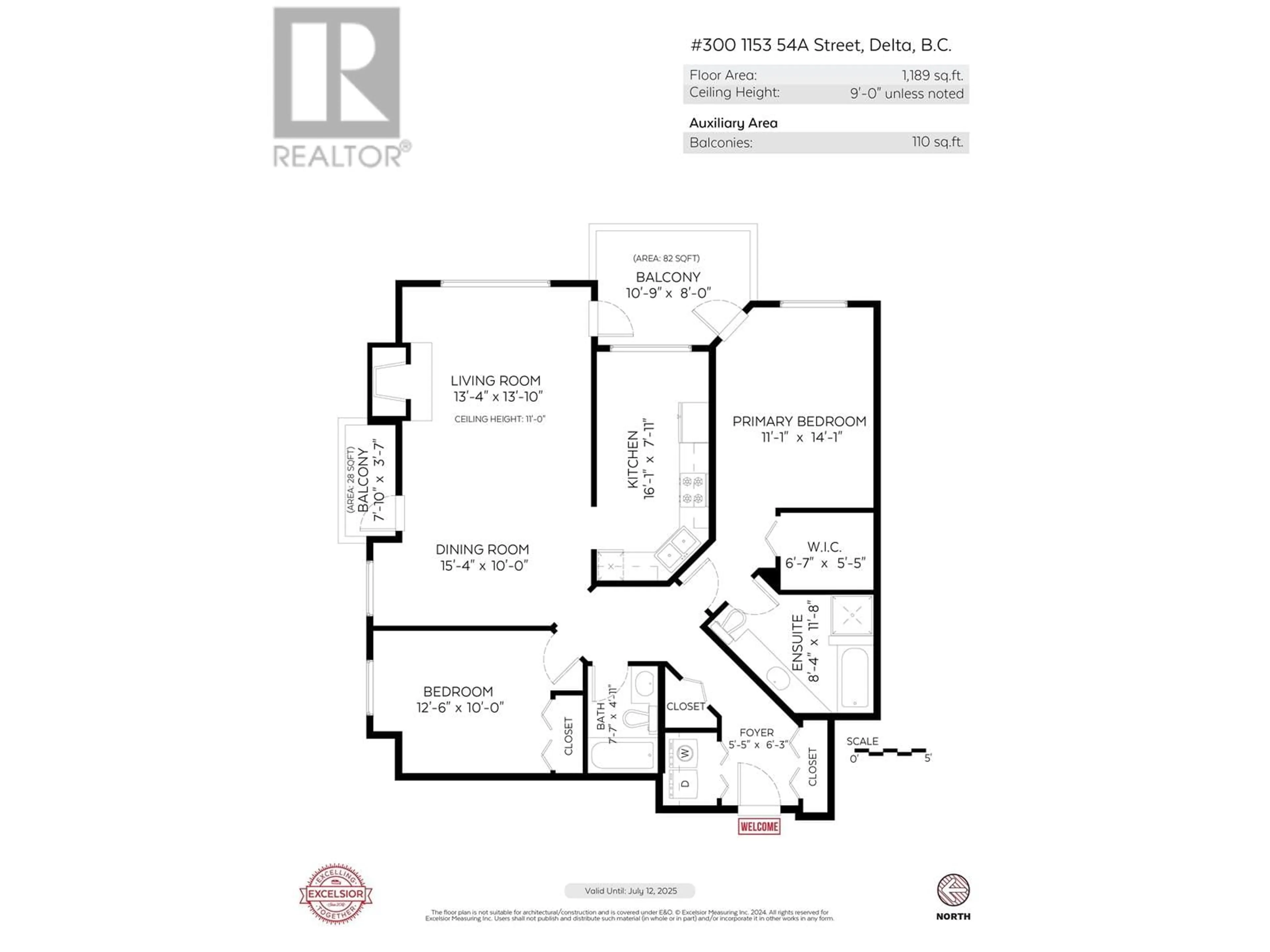 Floor plan for 300 1153 54A STREET, Delta British Columbia V4M4E4