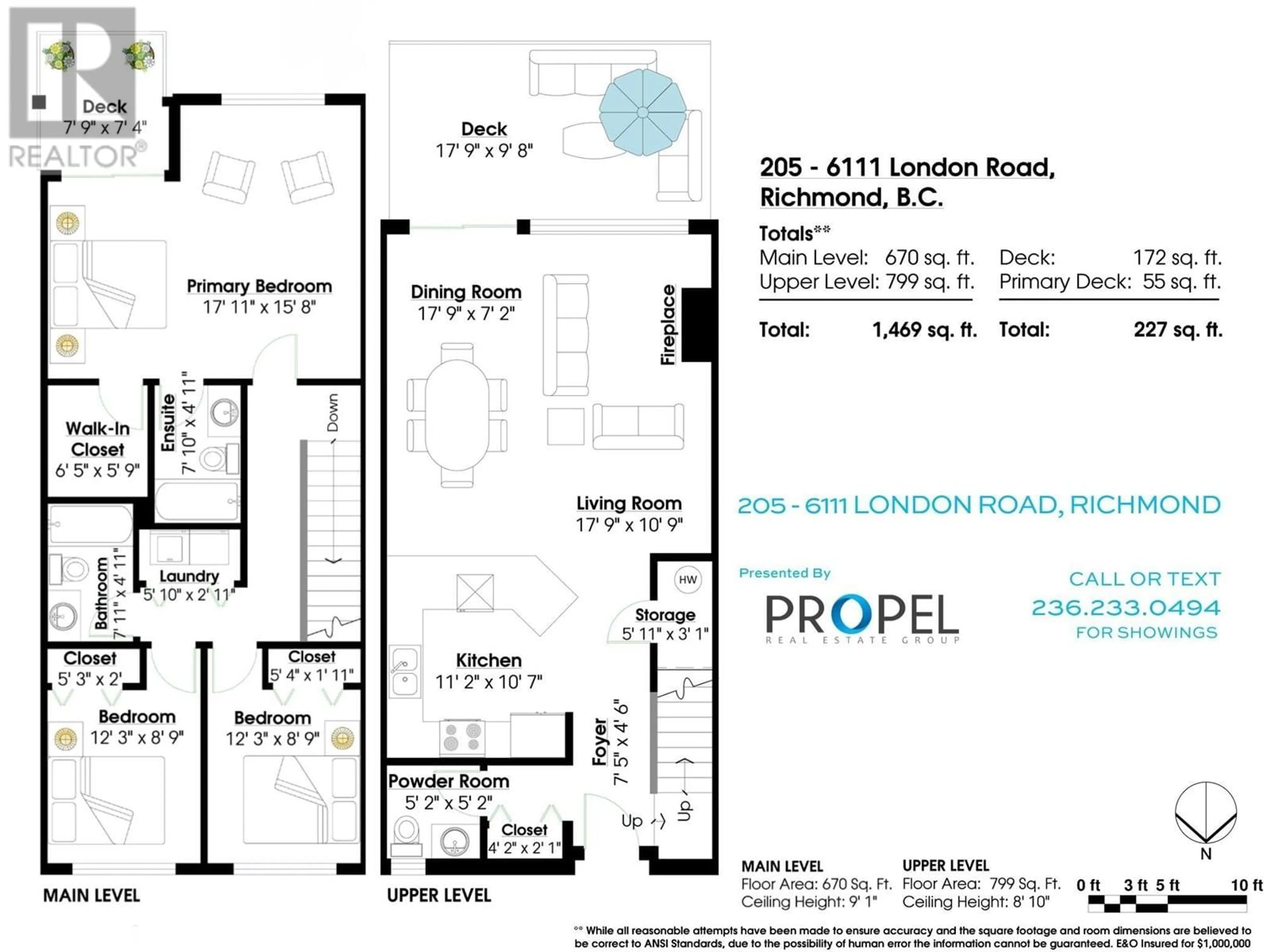 Floor plan for 205 6111 LONDON ROAD, Richmond British Columbia V7E3S3