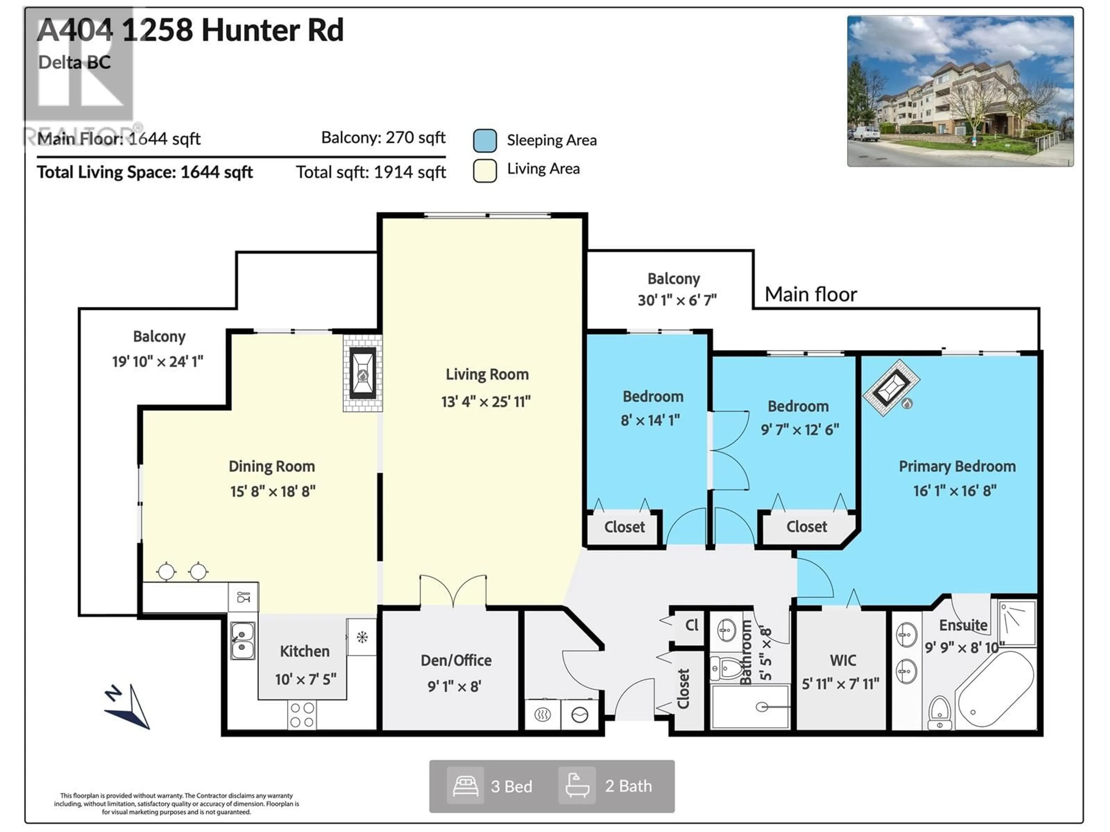 Floor plan for A404 1258 HUNTER ROAD, Tsawwassen British Columbia V4L1Y8