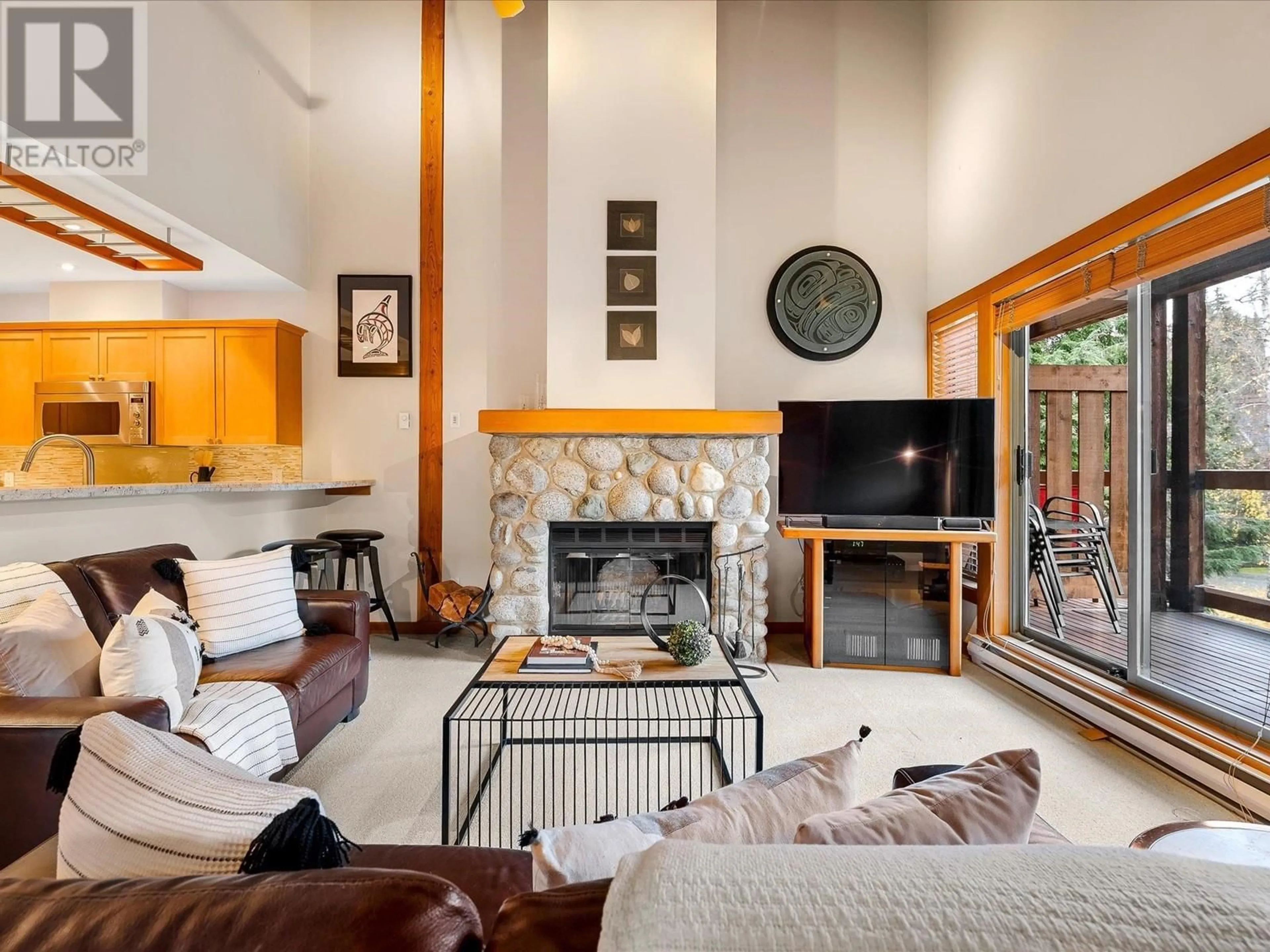 Living room, wood floors for 4611 MONTEBELLO PLACE, Whistler British Columbia V8E0Z4