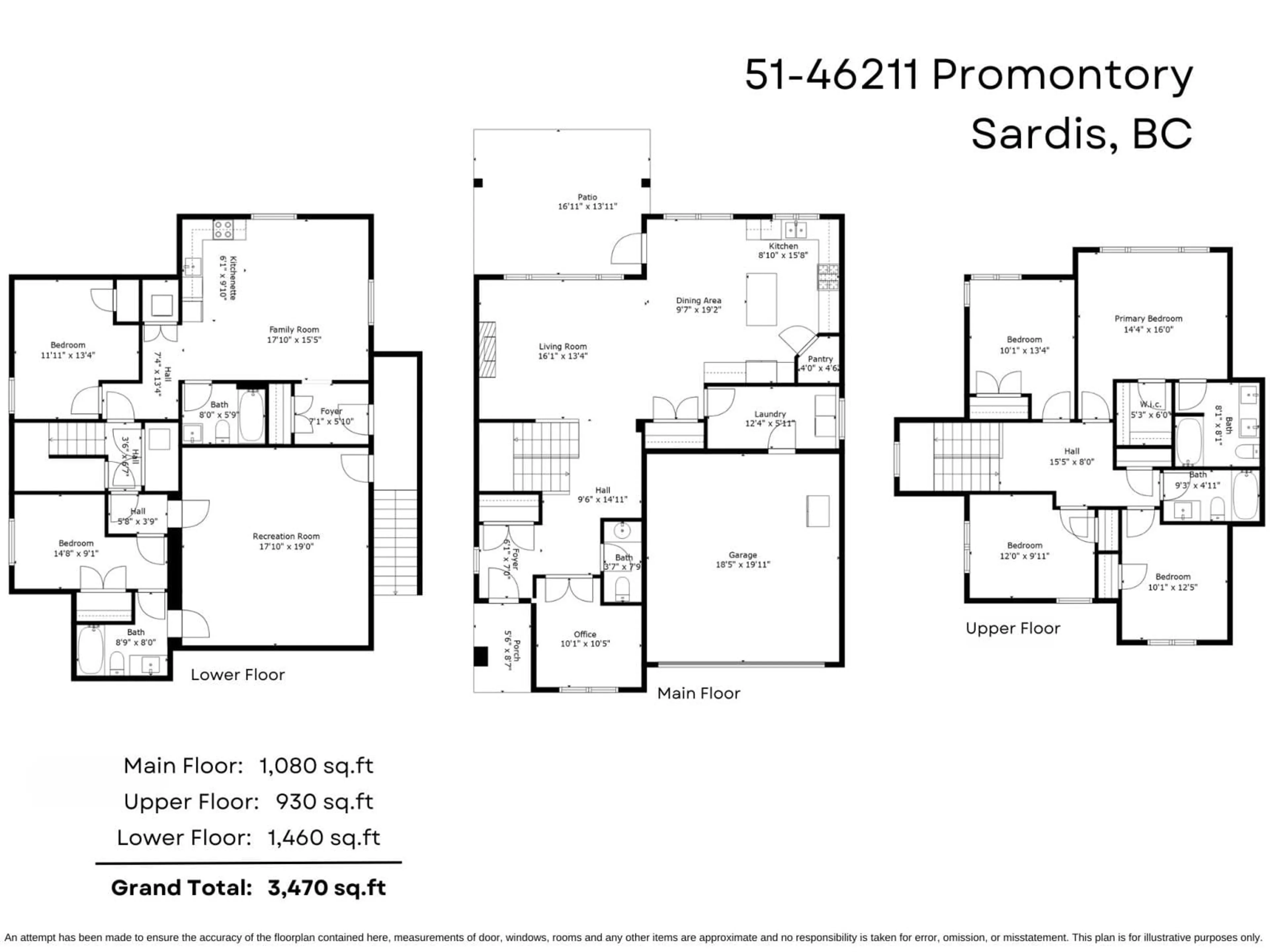 Floor plan for 51 46211 PROMONTORY ROAD, Chilliwack British Columbia V2R0E5