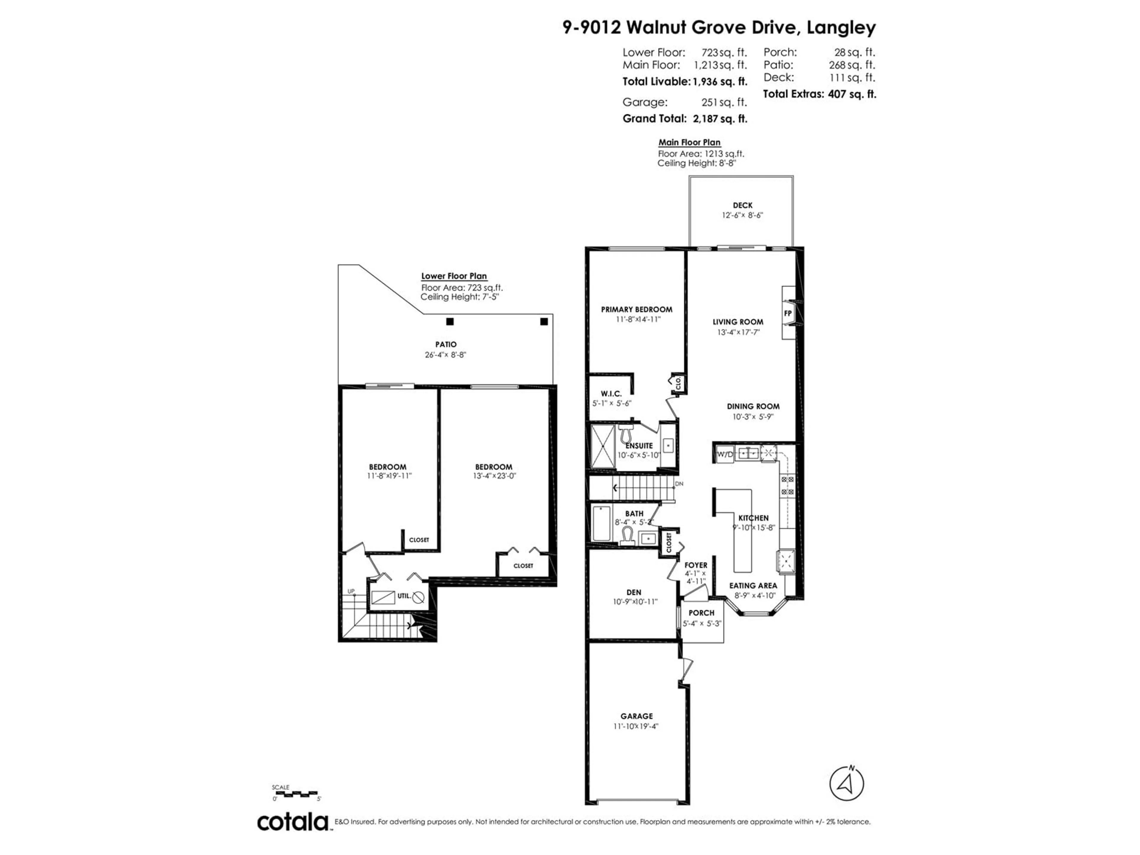 Floor plan for 9 9012 WALNUT GROVE DRIVE, Langley British Columbia V1M2K3