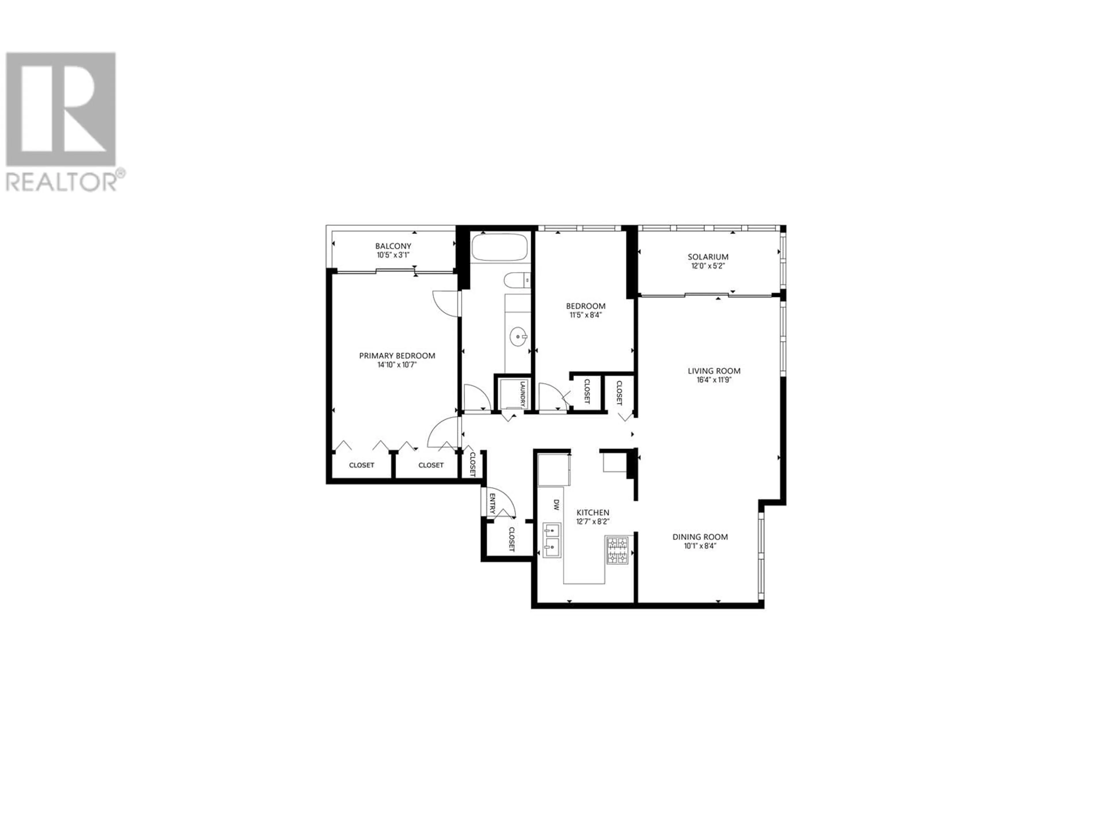 Floor plan for 203 1412 ESQUIMALT AVENUE, West Vancouver British Columbia V7T1K7