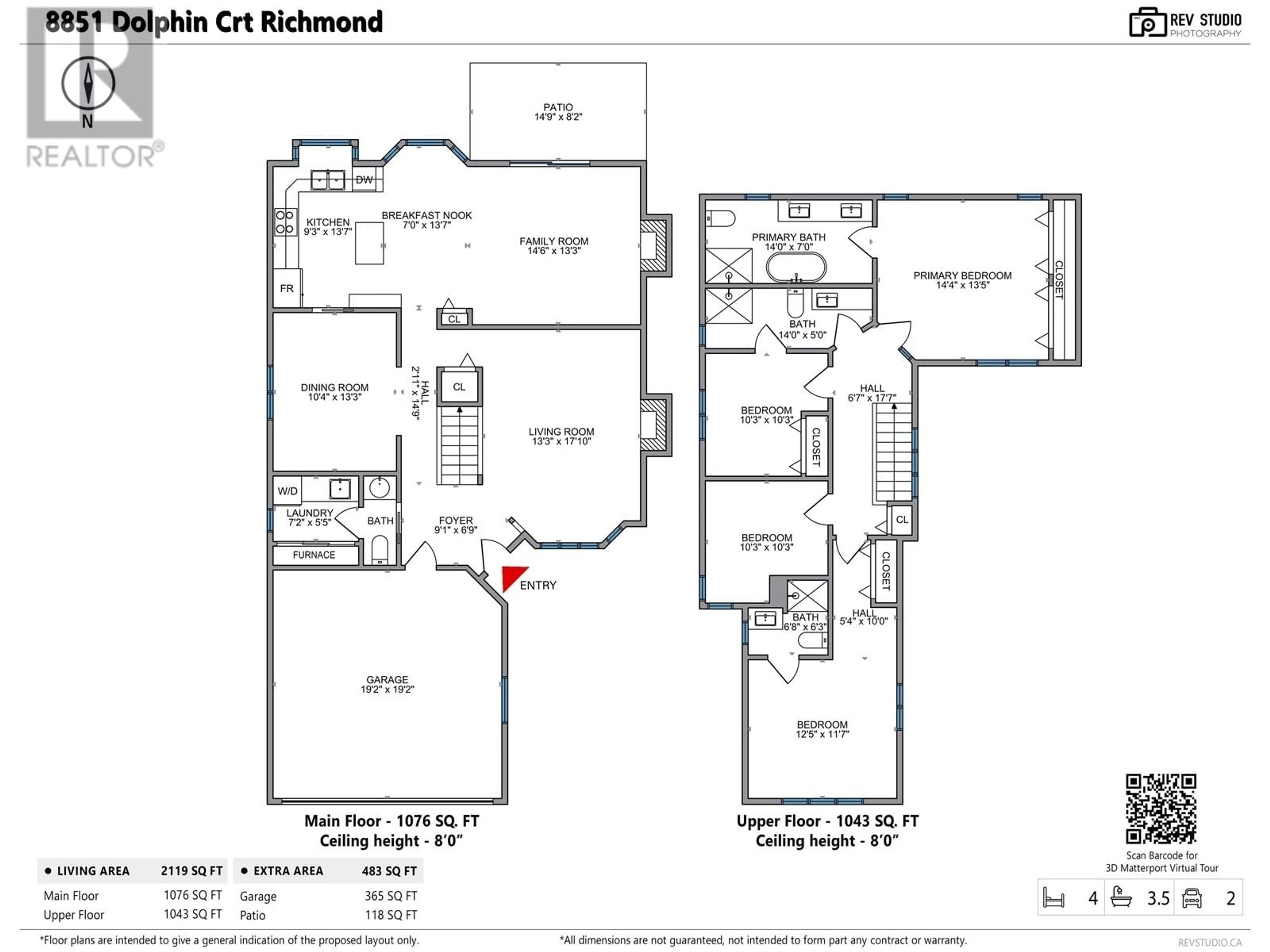 Floor plan for 8851 DOLPHIN COURT, Richmond British Columbia V6Y3J7