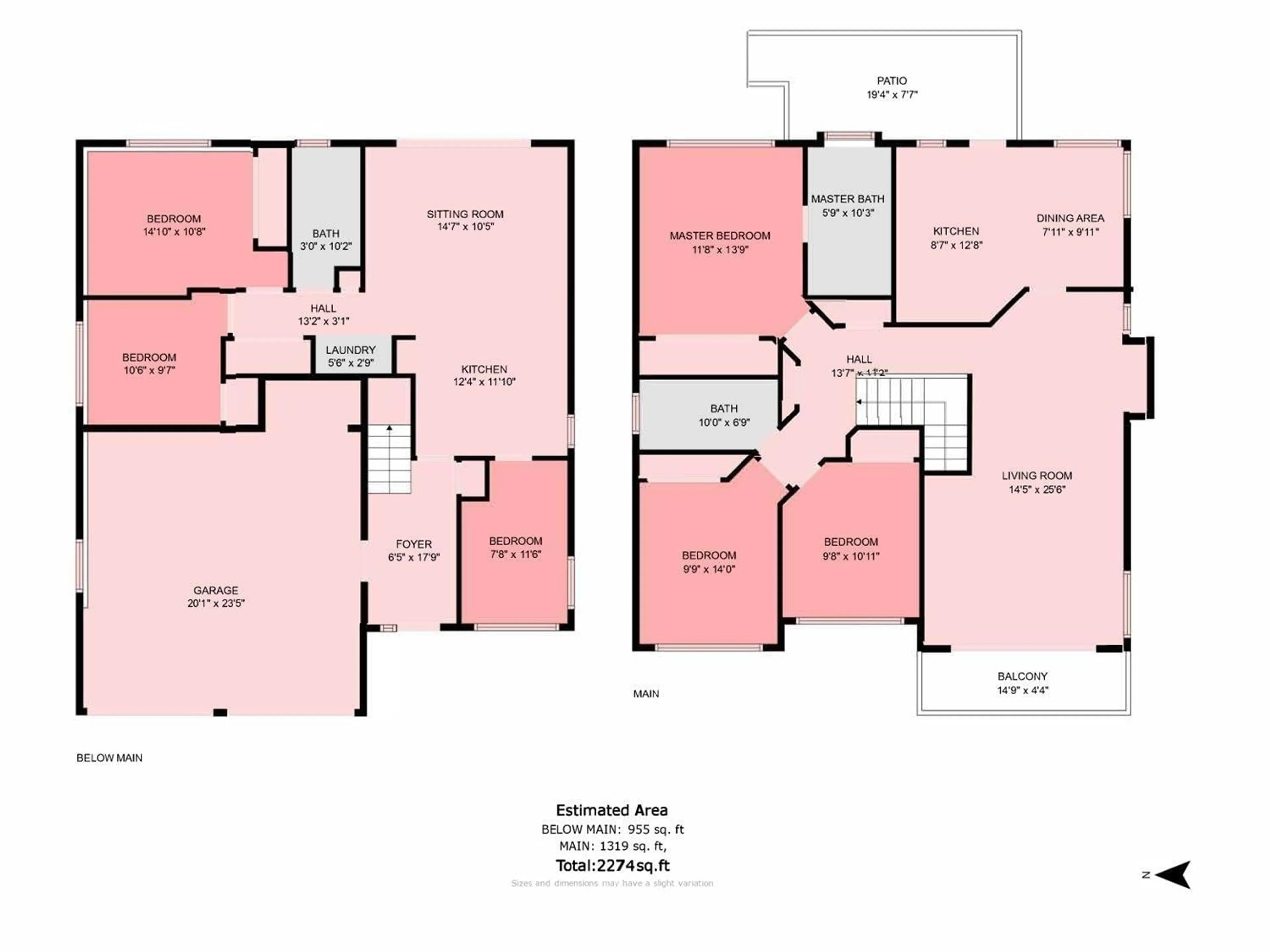 Floor plan for 8036 CEDAR STREET, Mission British Columbia V2V3N1