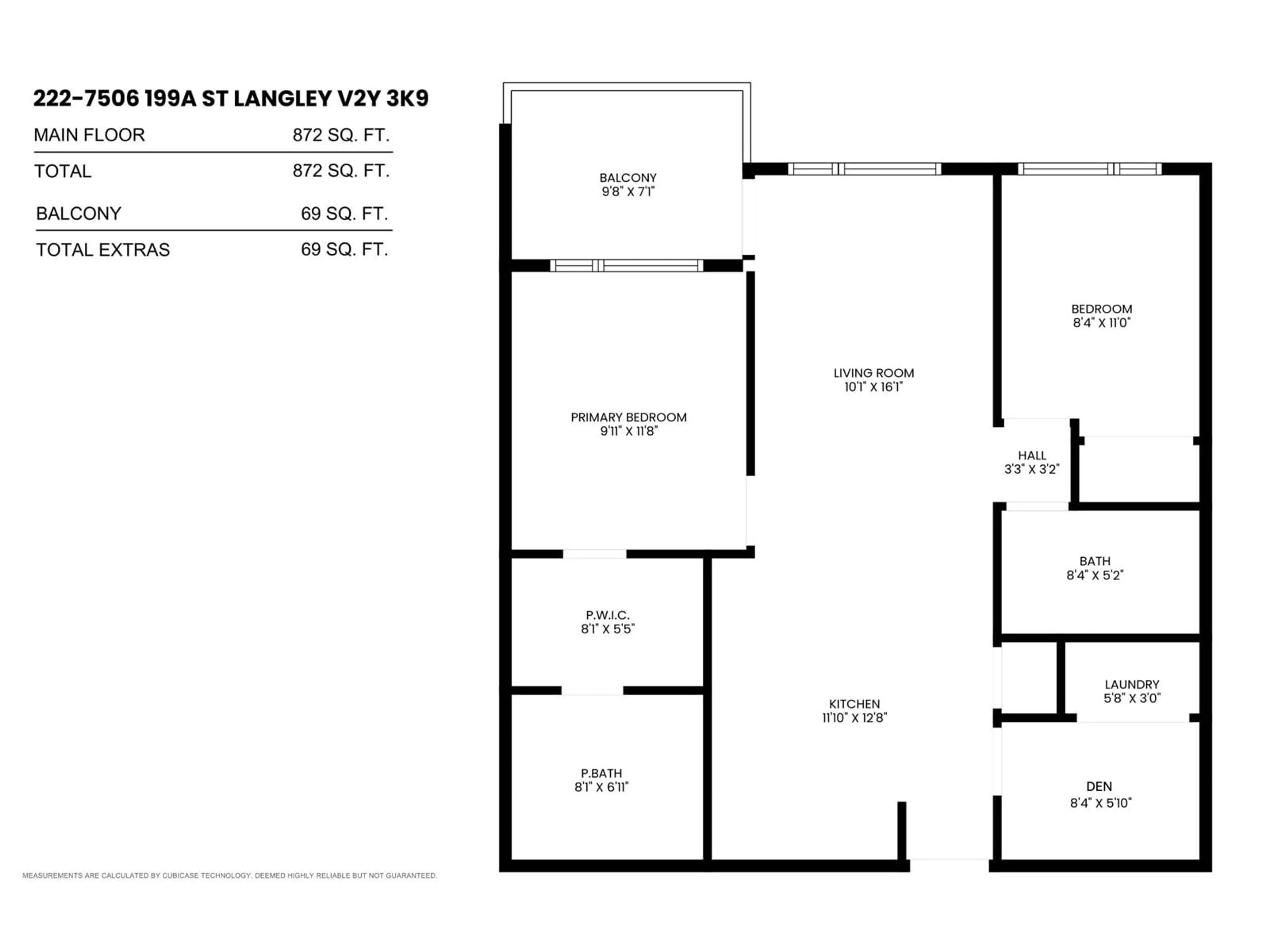 Floor plan for 222 7506 199A STREET, Langley British Columbia V4N3L5