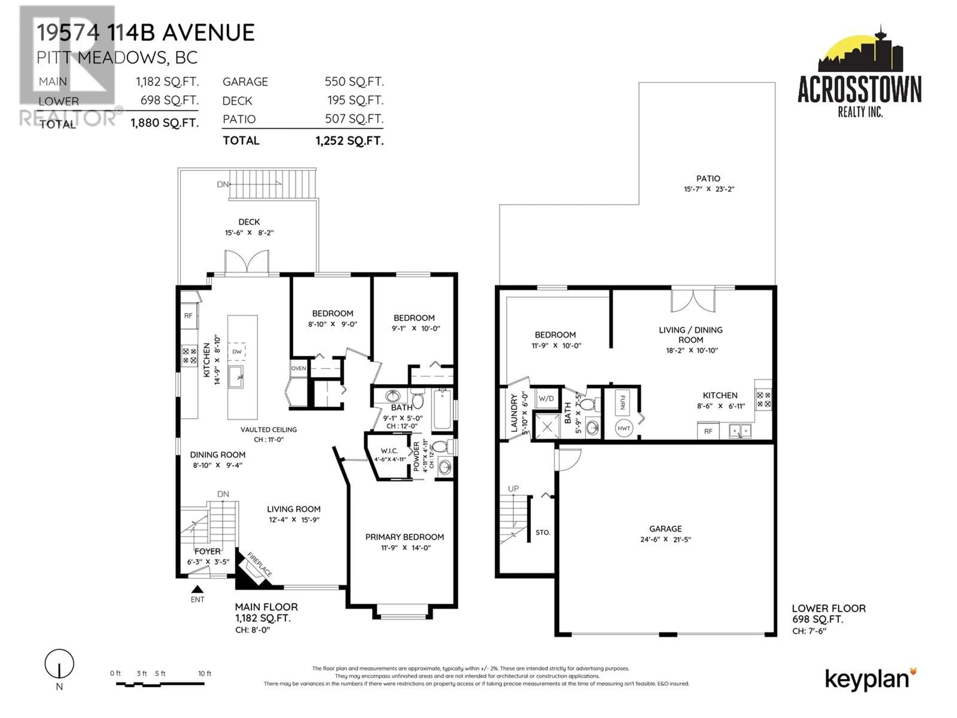 Floor plan for 19574 114B AVENUE AVENUE, Pitt Meadows British Columbia V3Y1P9