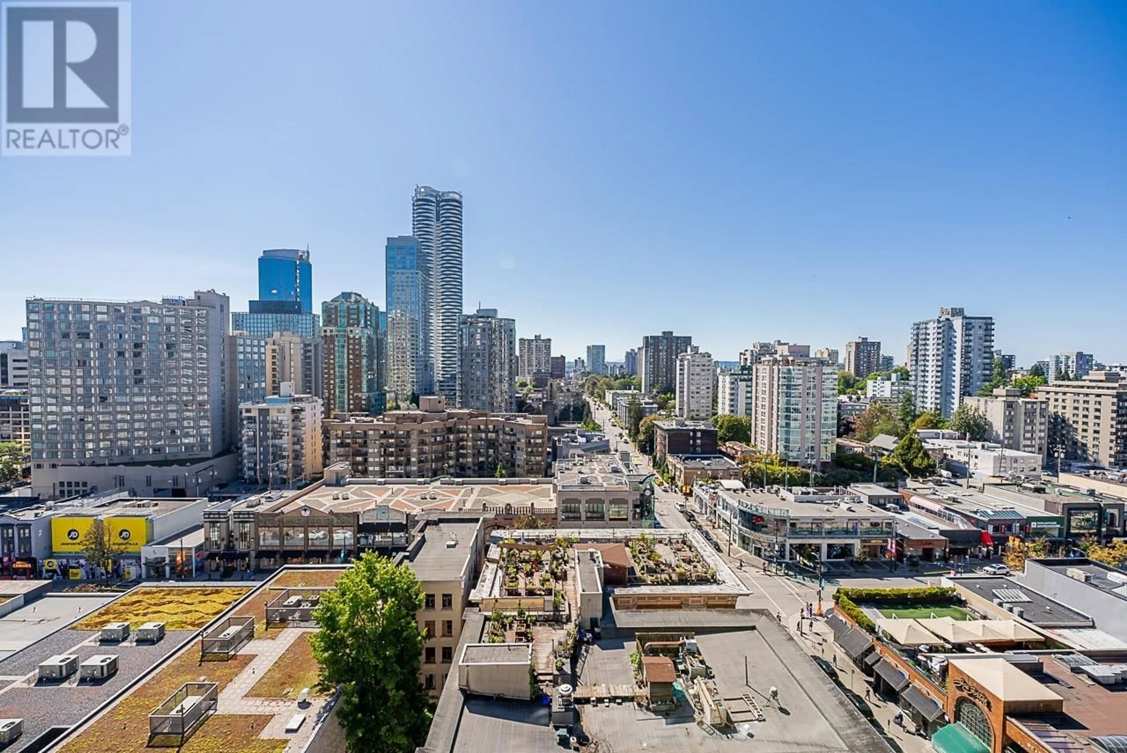 A pic from exterior of the house or condo, the view of city buildings for 1607 1060 ALBERNI STREET, Vancouver British Columbia V6E4K2