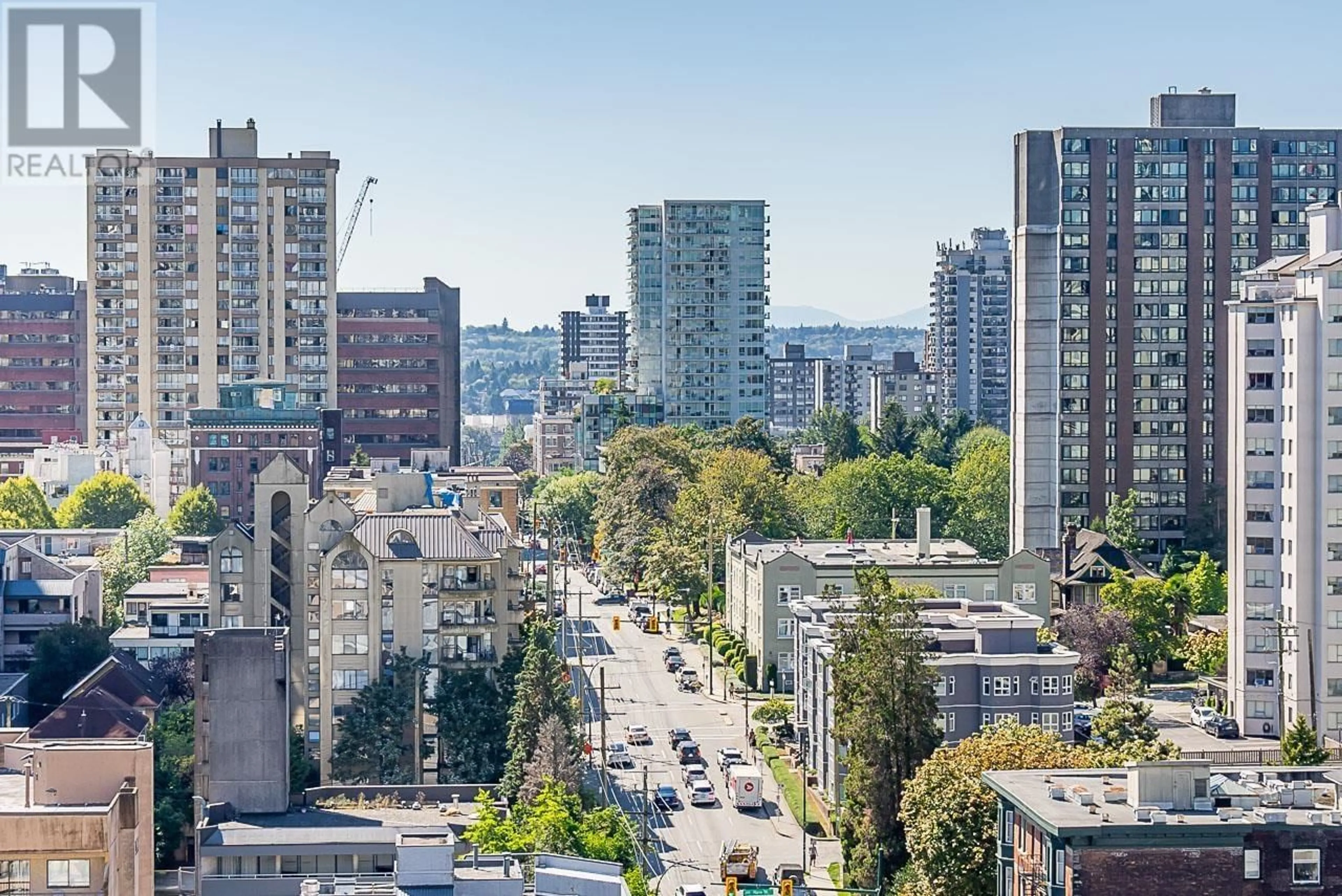 A pic from exterior of the house or condo, the view of city buildings for 1607 1060 ALBERNI STREET, Vancouver British Columbia V6E4K2