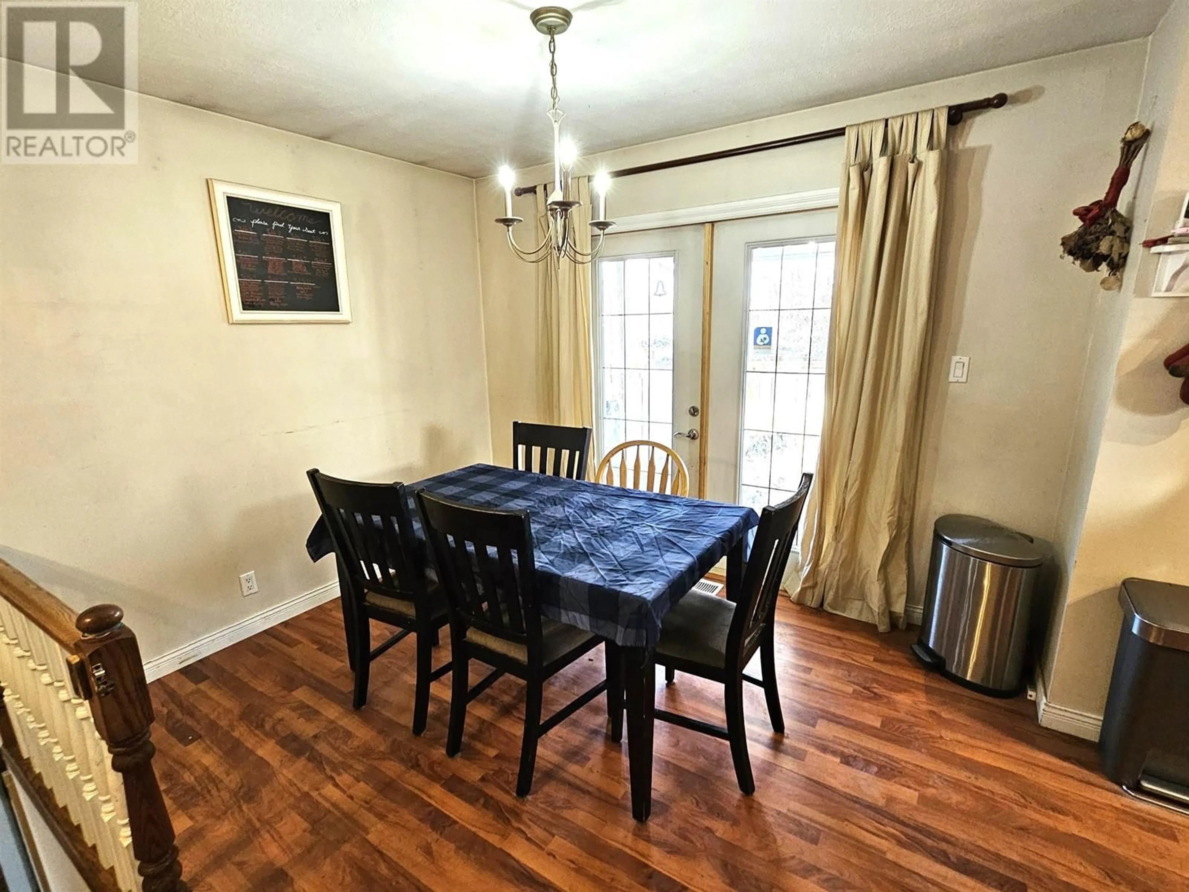 Dining room, wood floors, cottage for 2232 CATALINE COURT, Houston British Columbia V0J1Z0