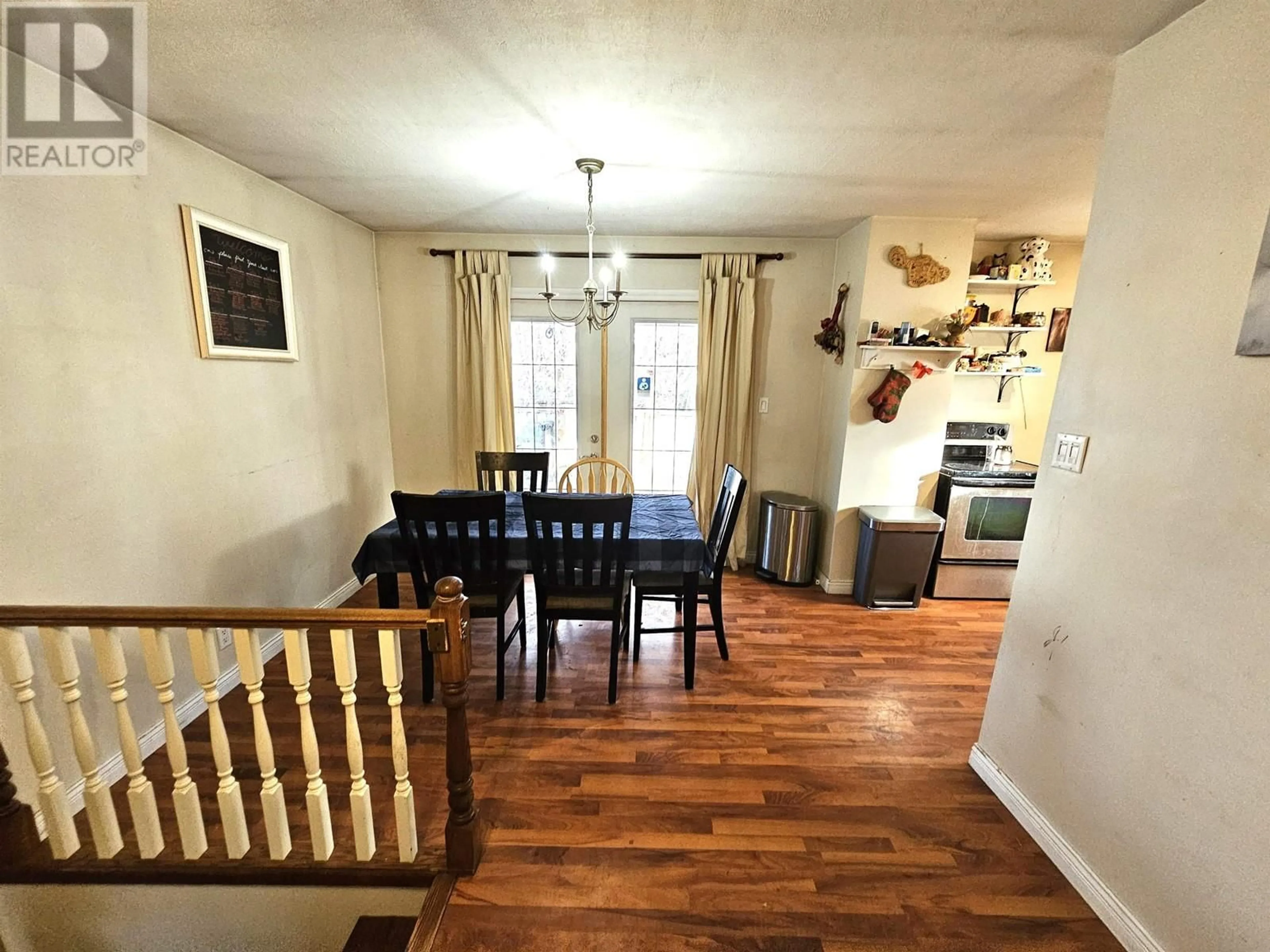 Dining room, wood floors, cottage for 2232 CATALINE COURT, Houston British Columbia V0J1Z0