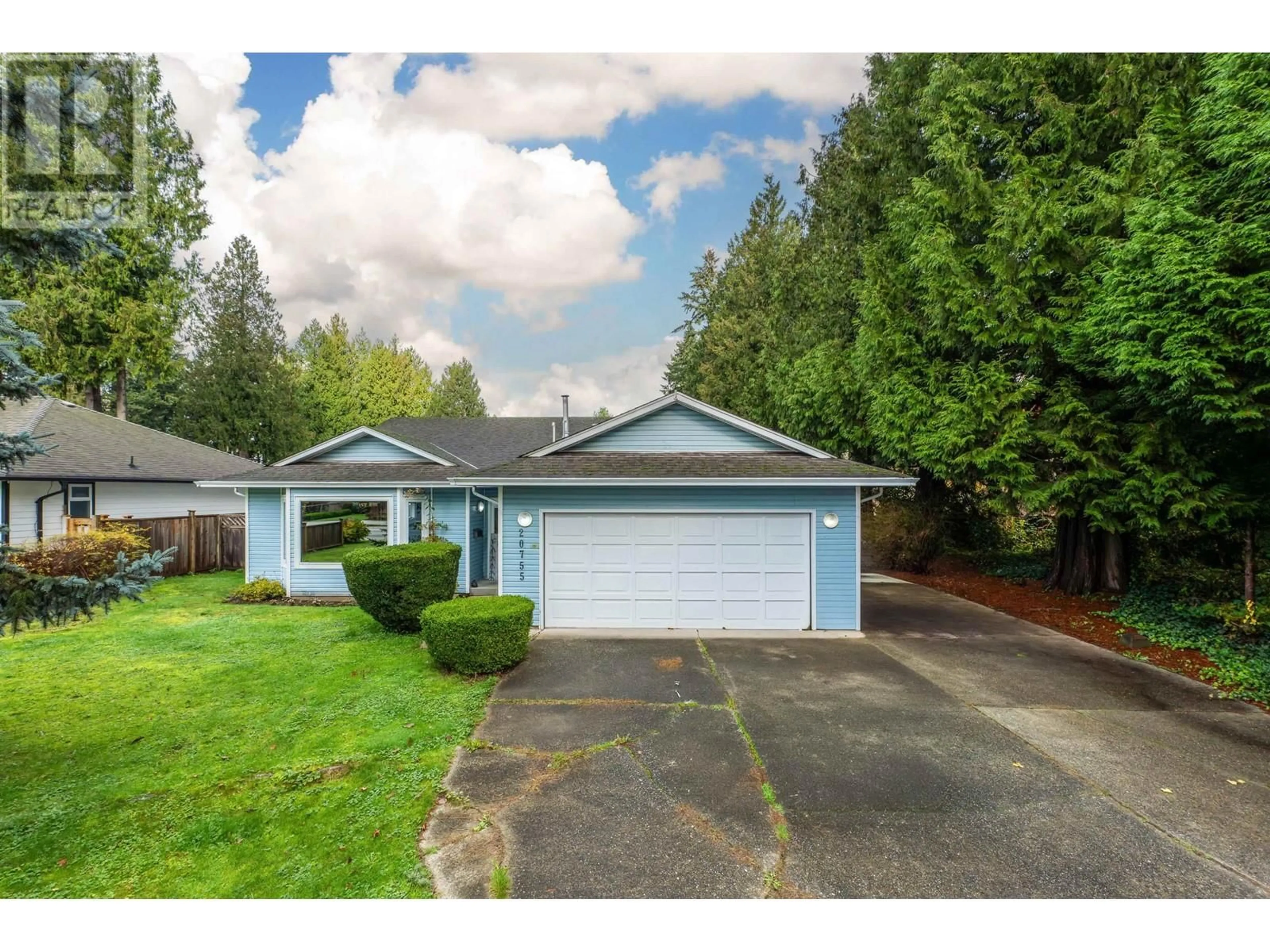 Frontside or backside of a home, the fenced backyard for 20755 117 AVENUE, Maple Ridge British Columbia V2X8B1