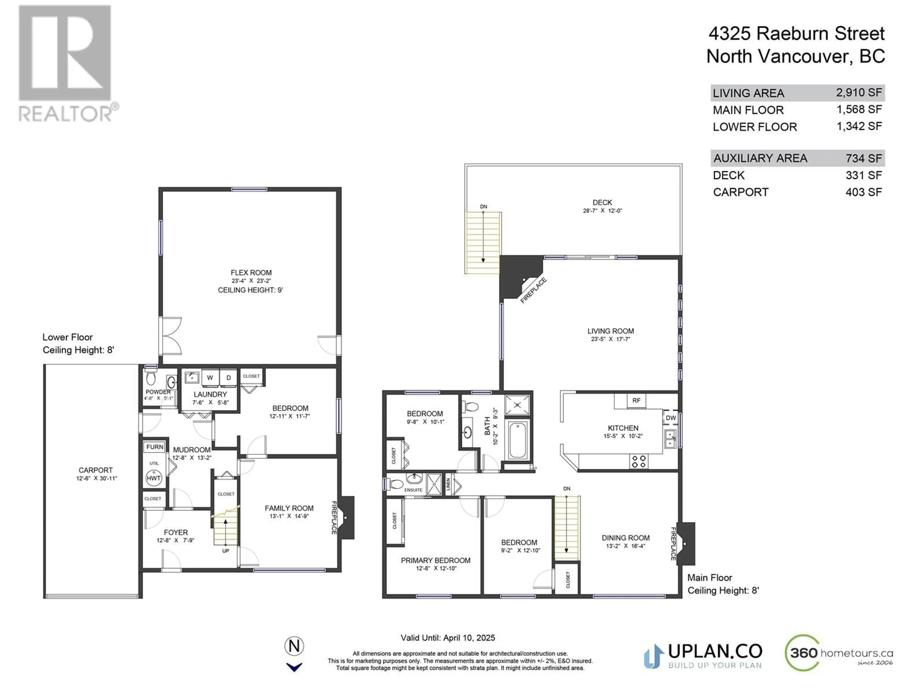 Floor plan for 4325 RAEBURN STREET, North Vancouver British Columbia V7G1K1