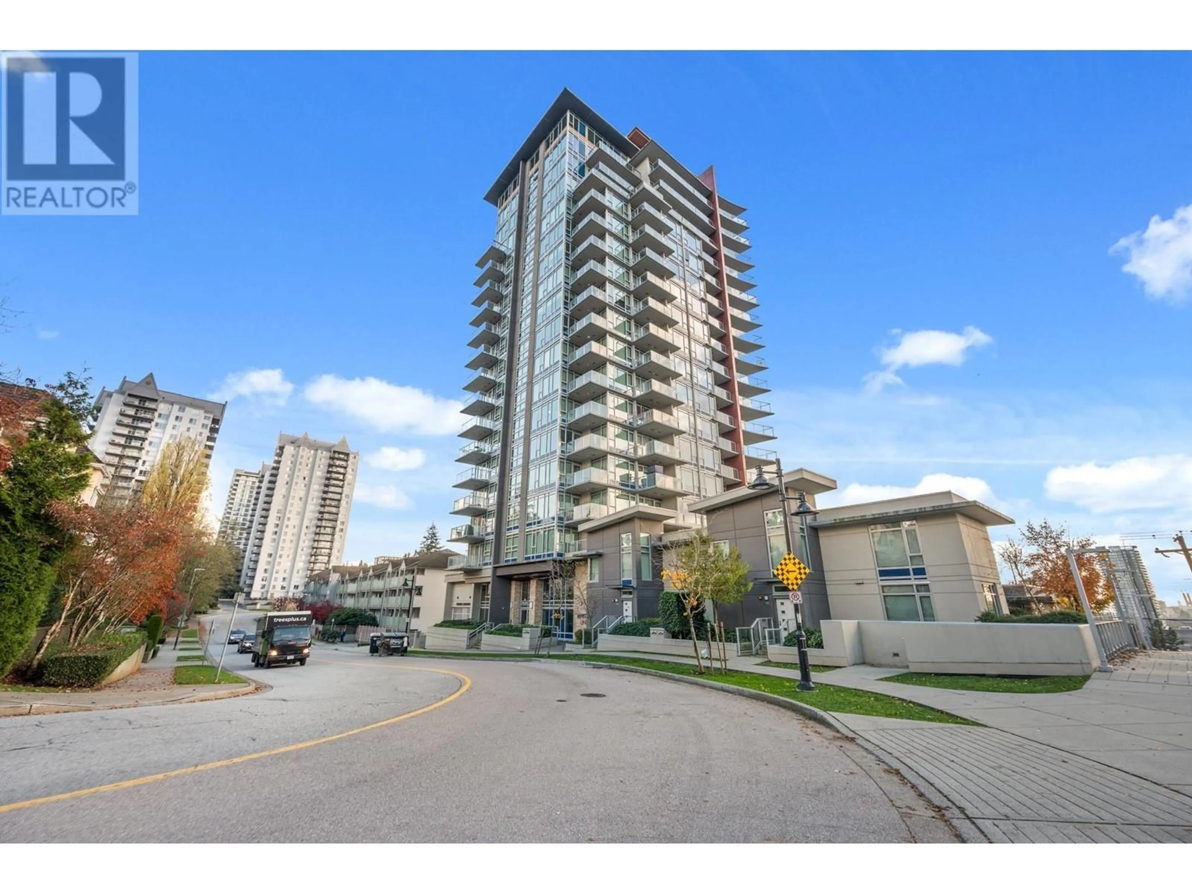 A pic from exterior of the house or condo, the street view for 1506 518 WHITING WAY, Coquitlam British Columbia V3J0H7