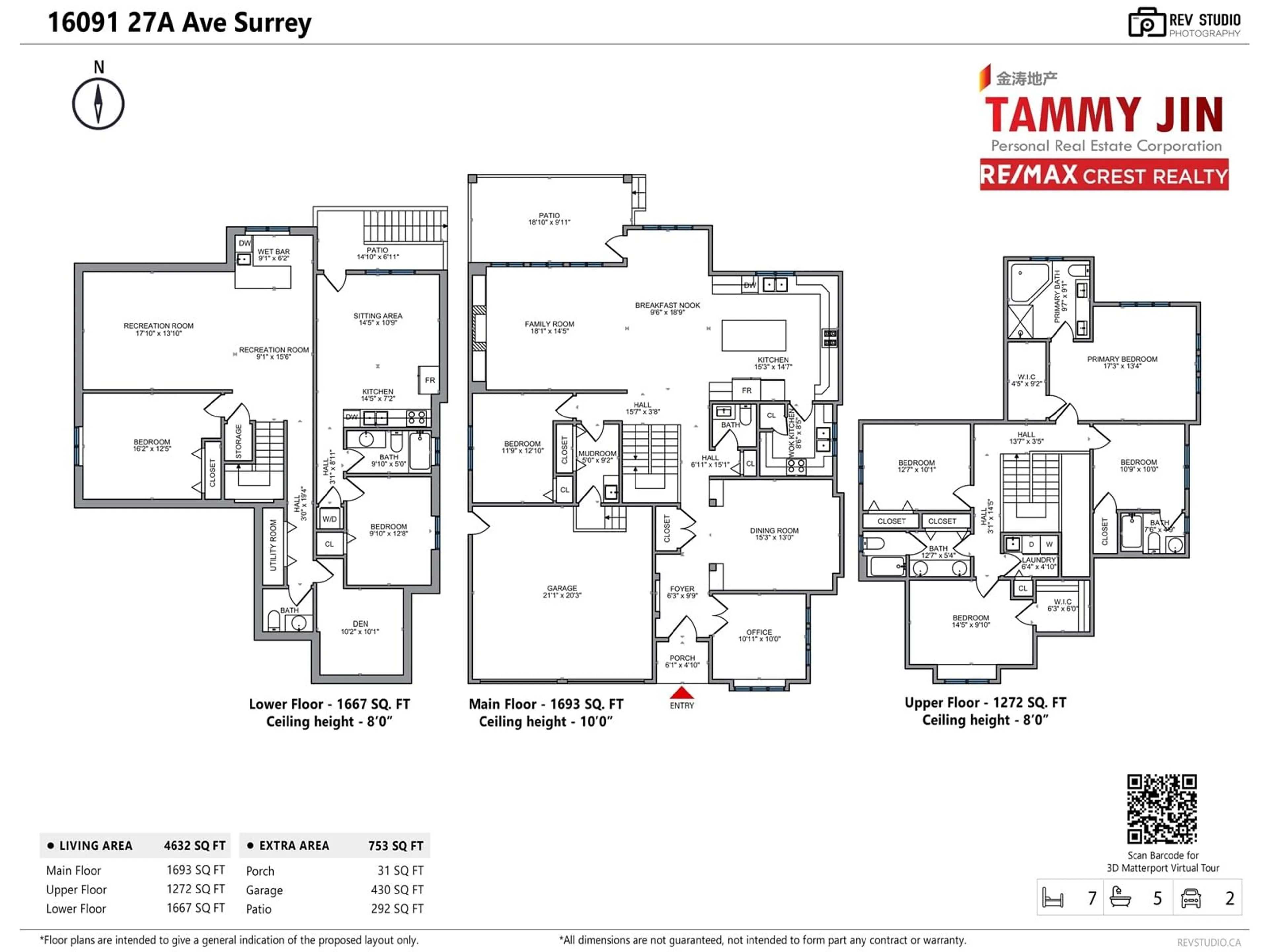 Floor plan for 16091 27A AVENUE, Surrey British Columbia V3Z0T6