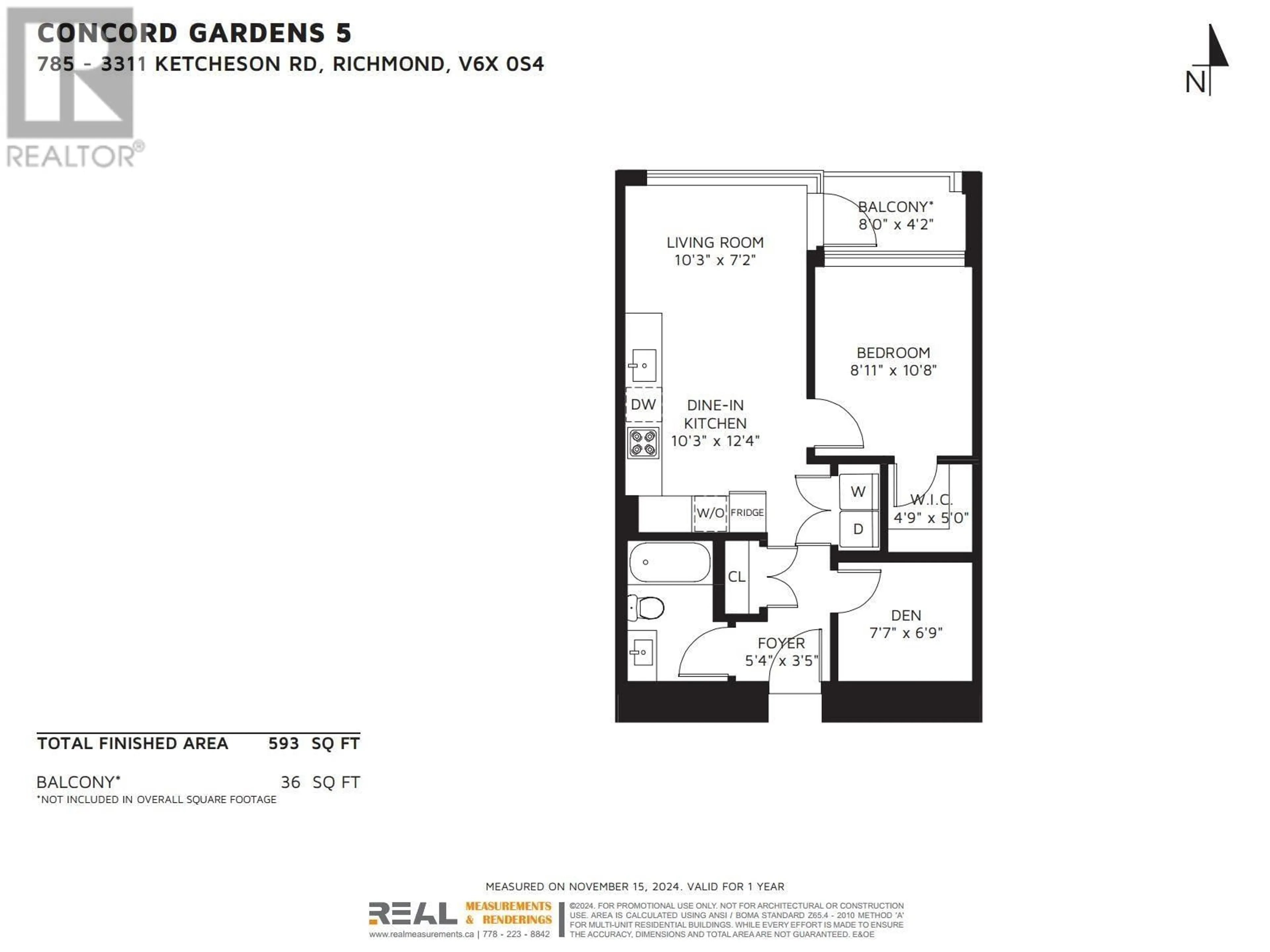 Floor plan for 785 3311 KETCHESON ROAD, Richmond British Columbia V6X0S4