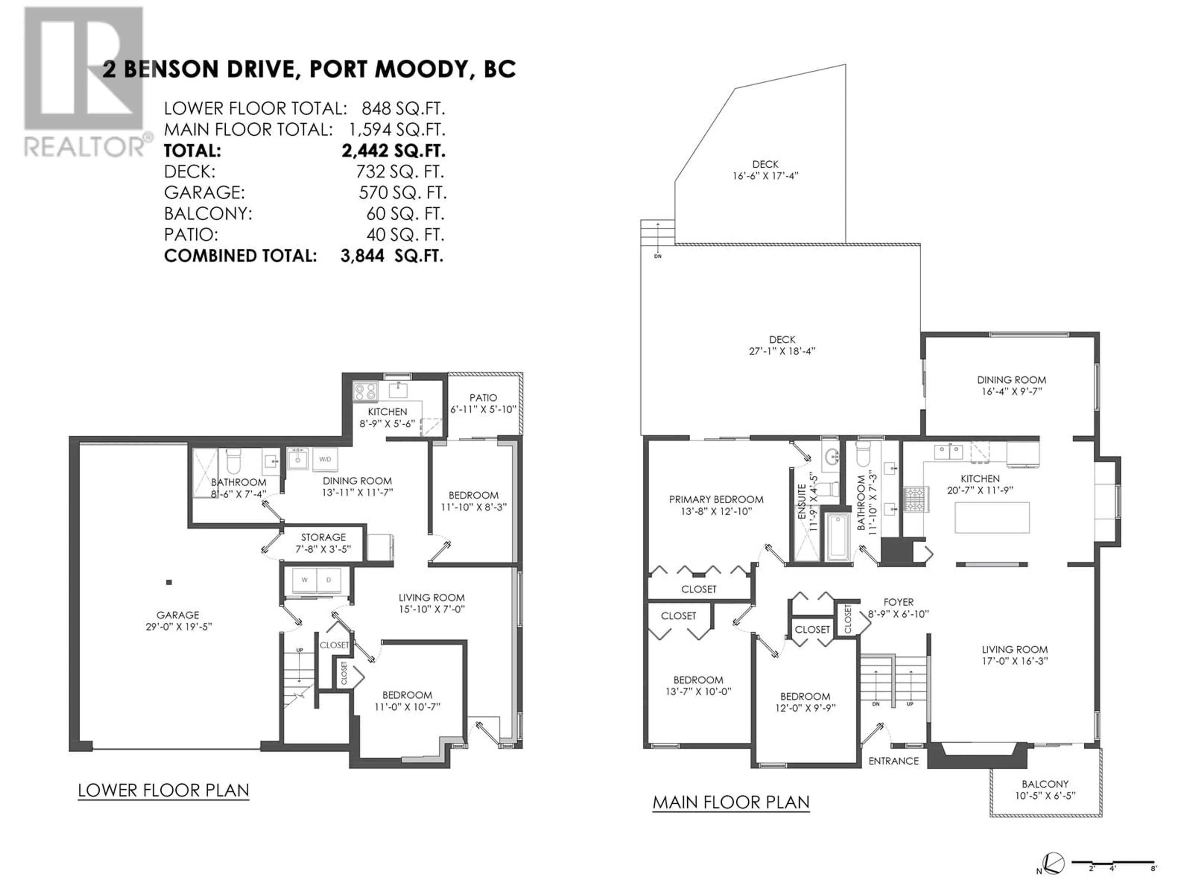 Floor plan for 2 BENSON DRIVE, Port Moody British Columbia V3H3P7