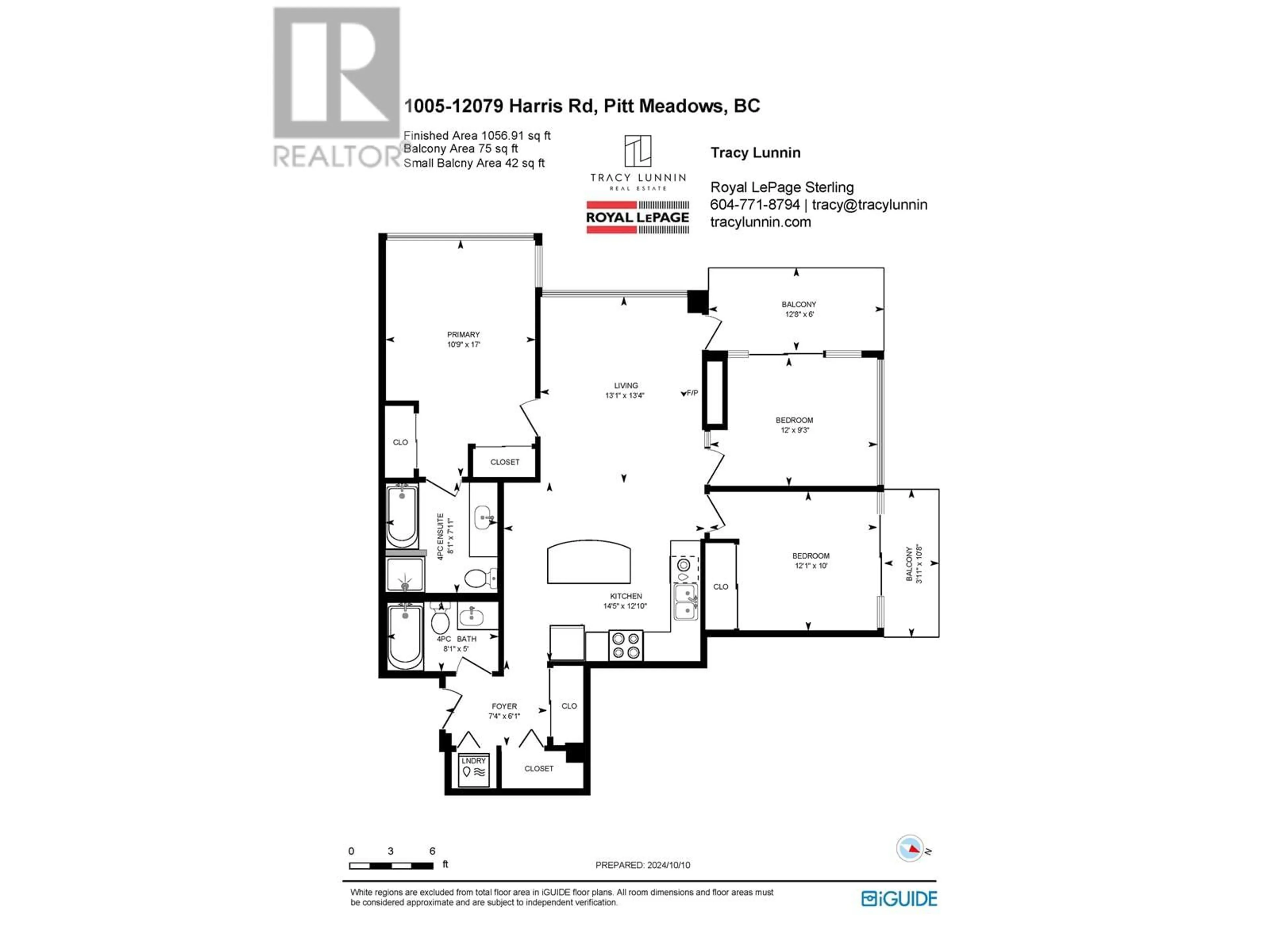 Floor plan for 1005 12079 HARRIS ROAD, Pitt Meadows British Columbia V3Y0C7