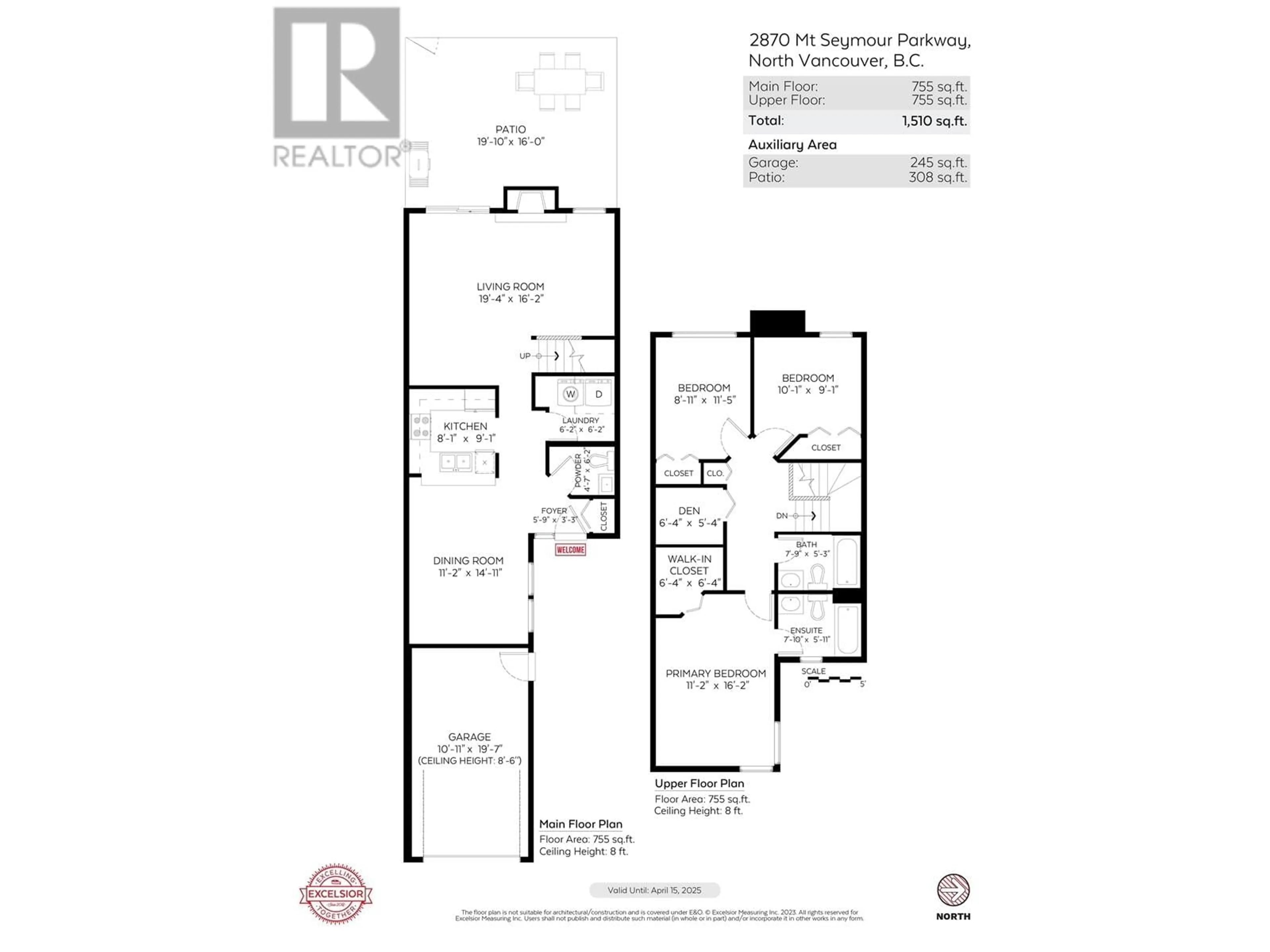 Floor plan for 2870 MT SEYMOUR PARKWAY, North Vancouver British Columbia V7H1E9