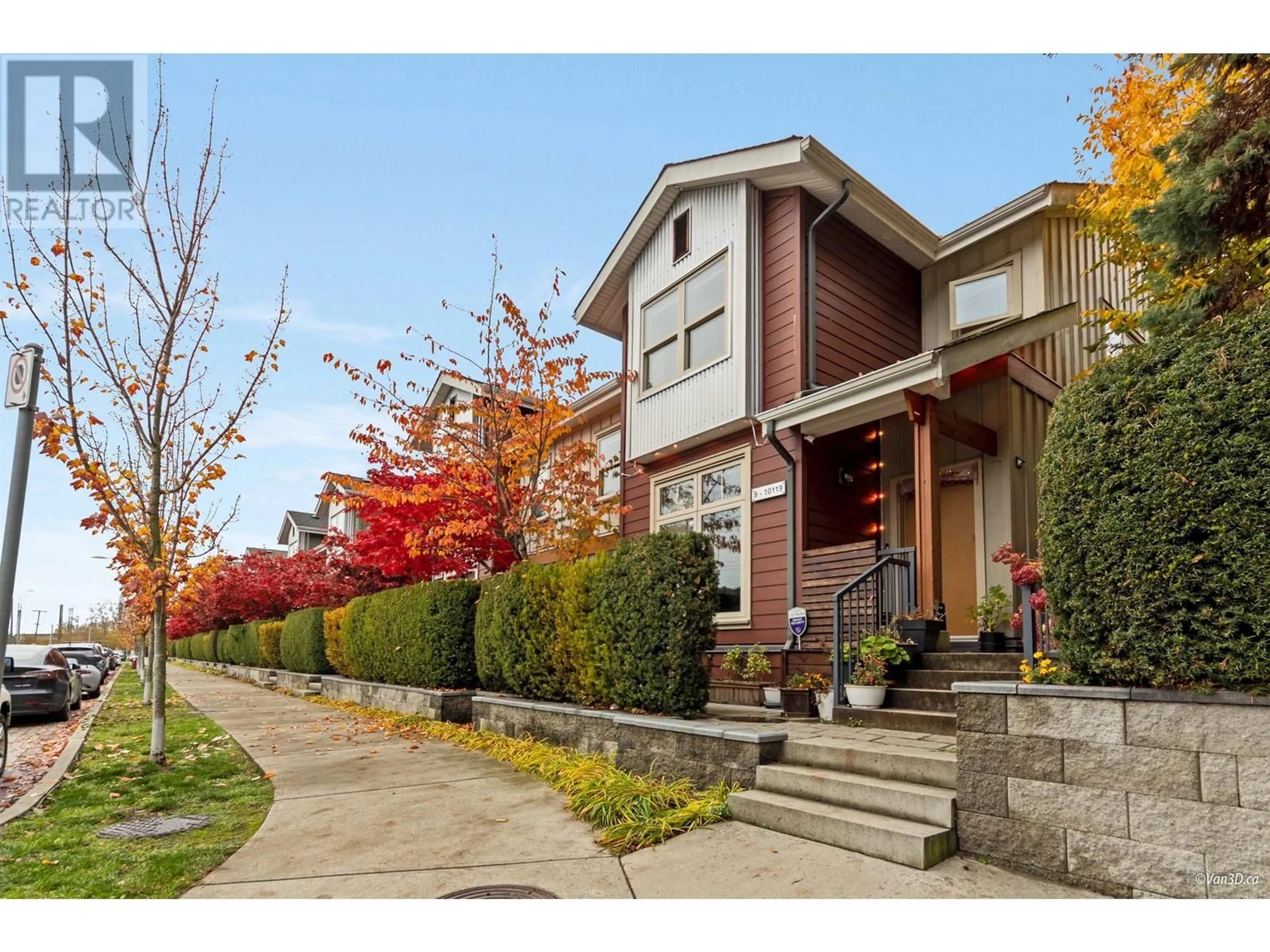 Frontside or backside of a home, the street view for 9 10119 RIVER DRIVE, Richmond British Columbia V6X0K8