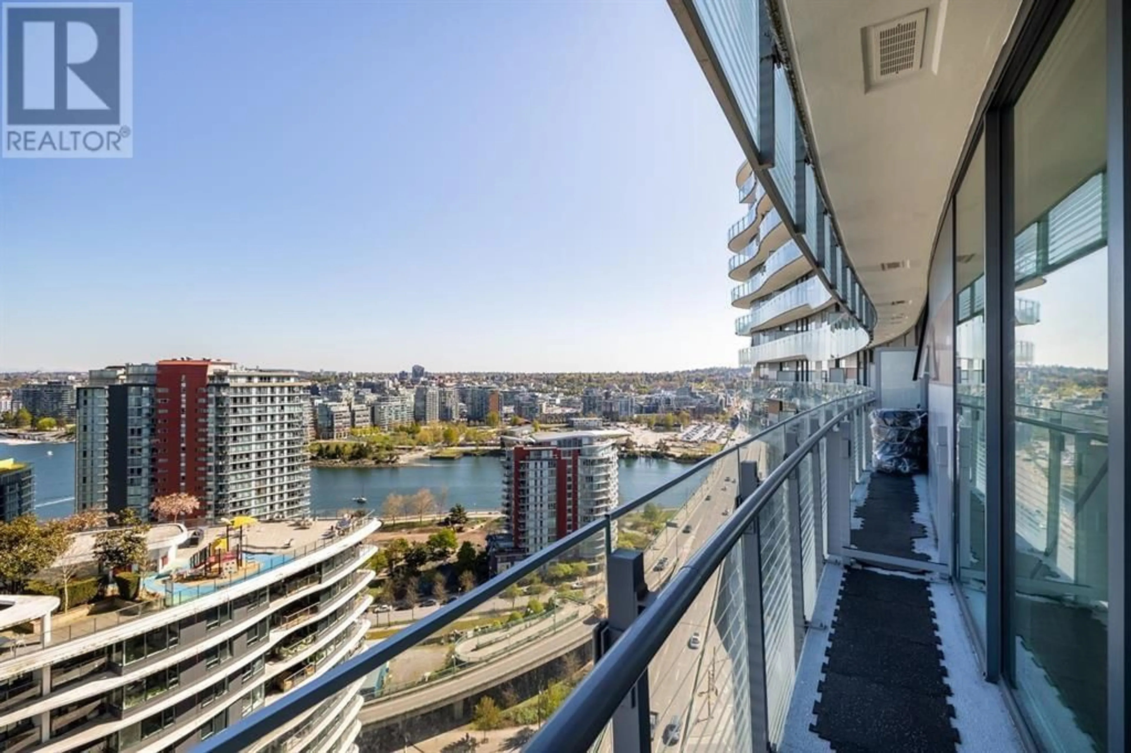 Balcony in the apartment, the view of lake or river for 1011 89 NELSON STREET, Vancouver British Columbia V6Z0E7