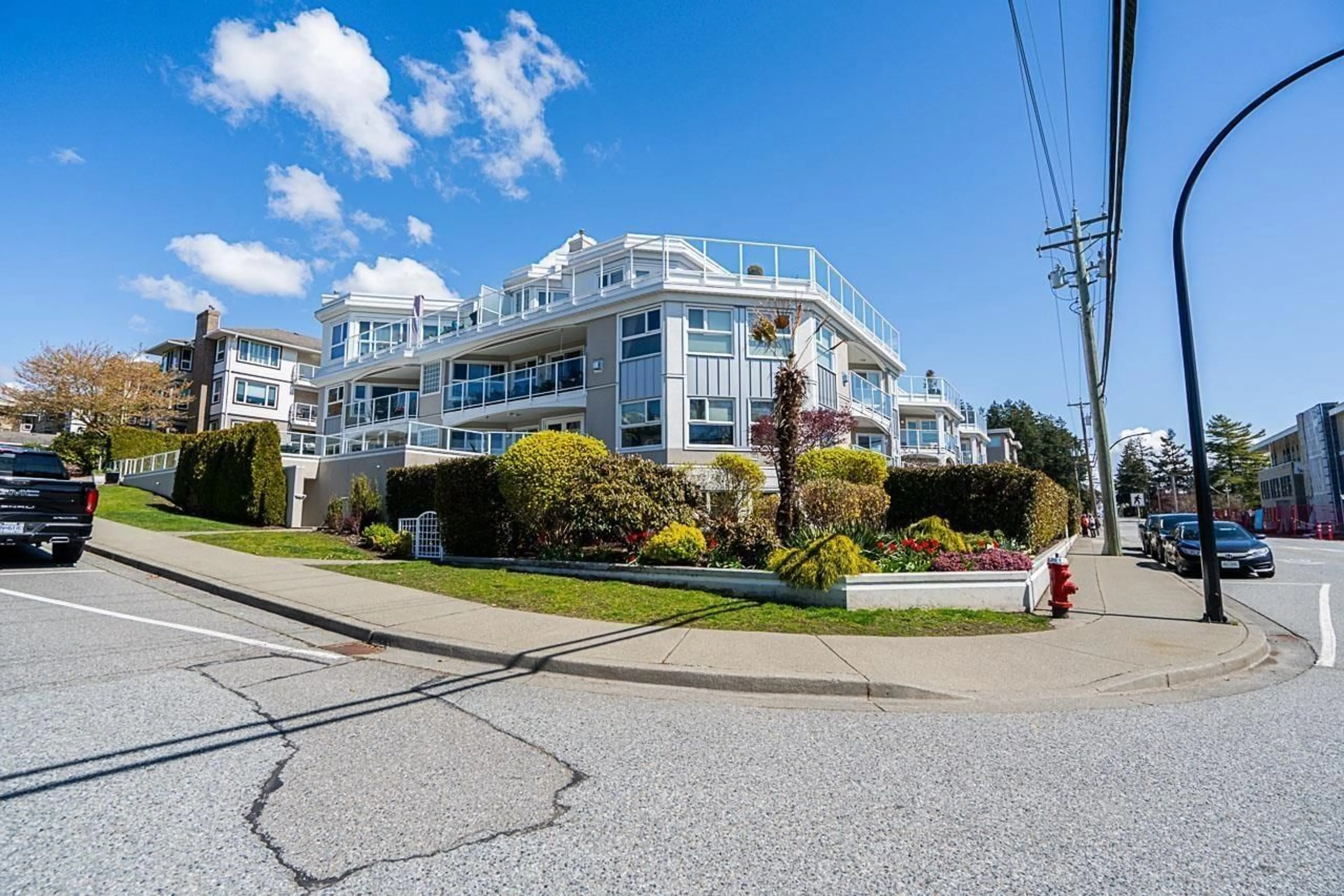 A pic from exterior of the house or condo, the street view for 203 15367 BUENA VISTA AVENUE, White Rock British Columbia V4B1Y7