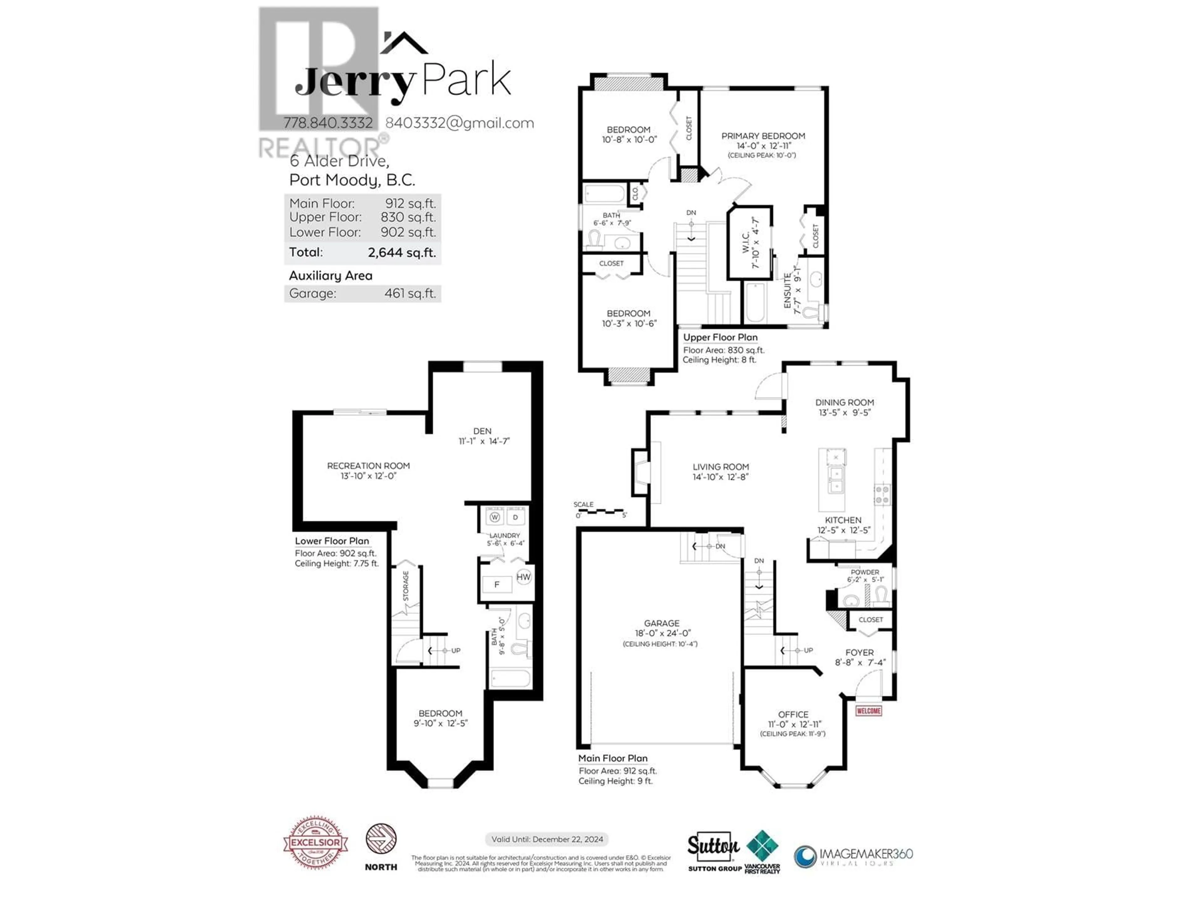 Floor plan for 6 ALDER DRIVE, Port Moody British Columbia V3H5M3