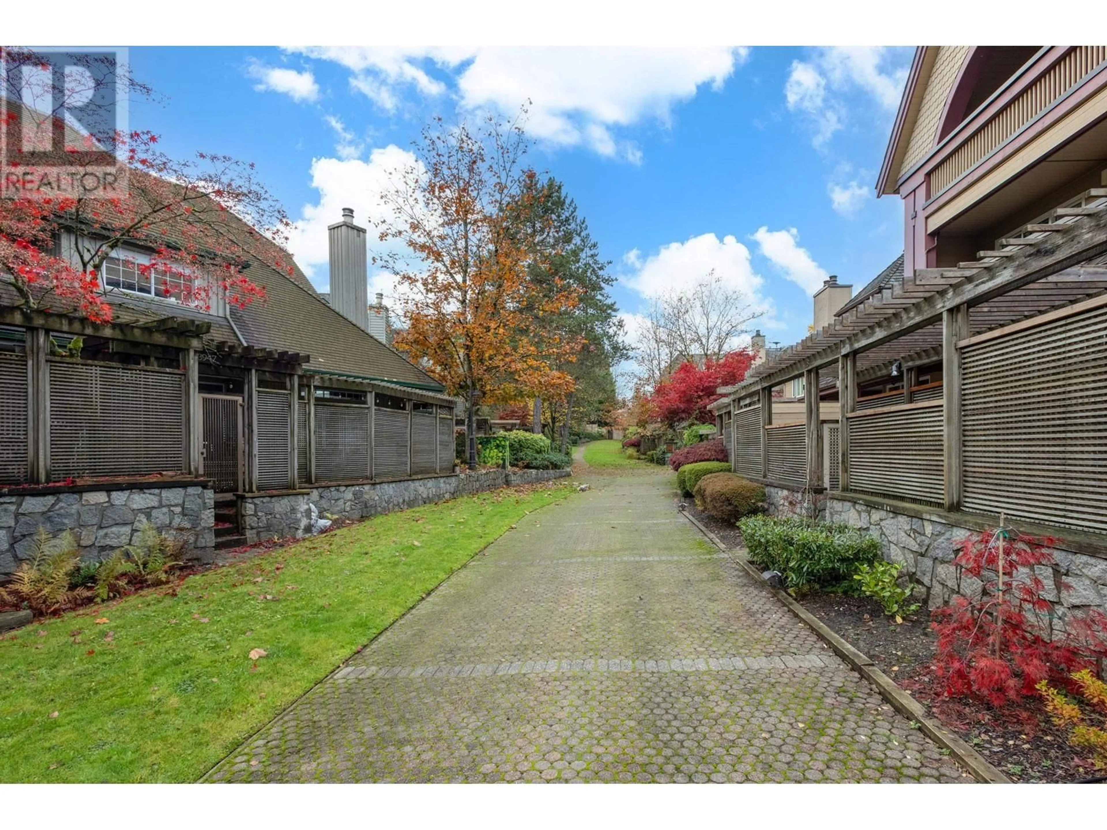 Patio, the fenced backyard for 46 3960 CANADA WAY, Burnaby British Columbia V5G1G7